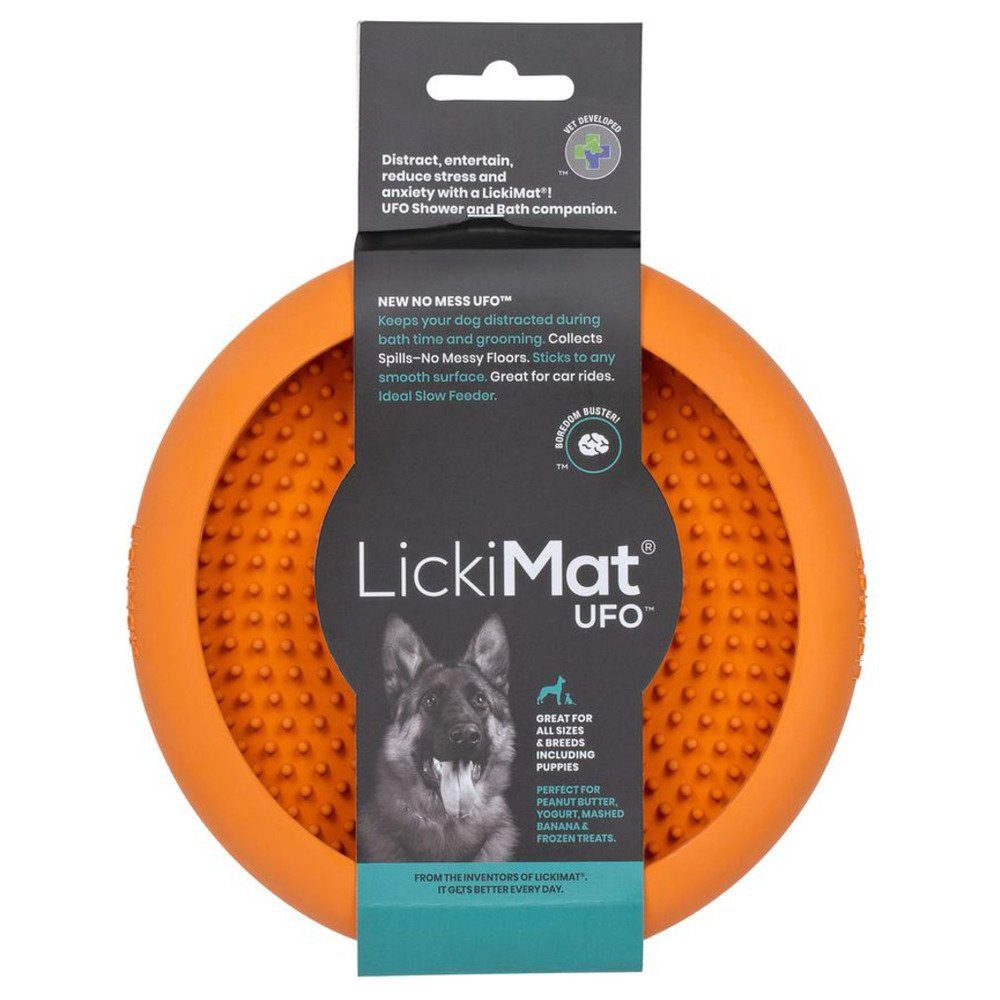 LickiMat Futternapf UFO orange
