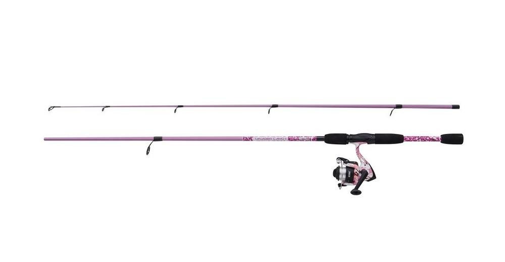 Spinnrute Tanager Pink Camo II Spin Combo Rute Rolle Schnur
