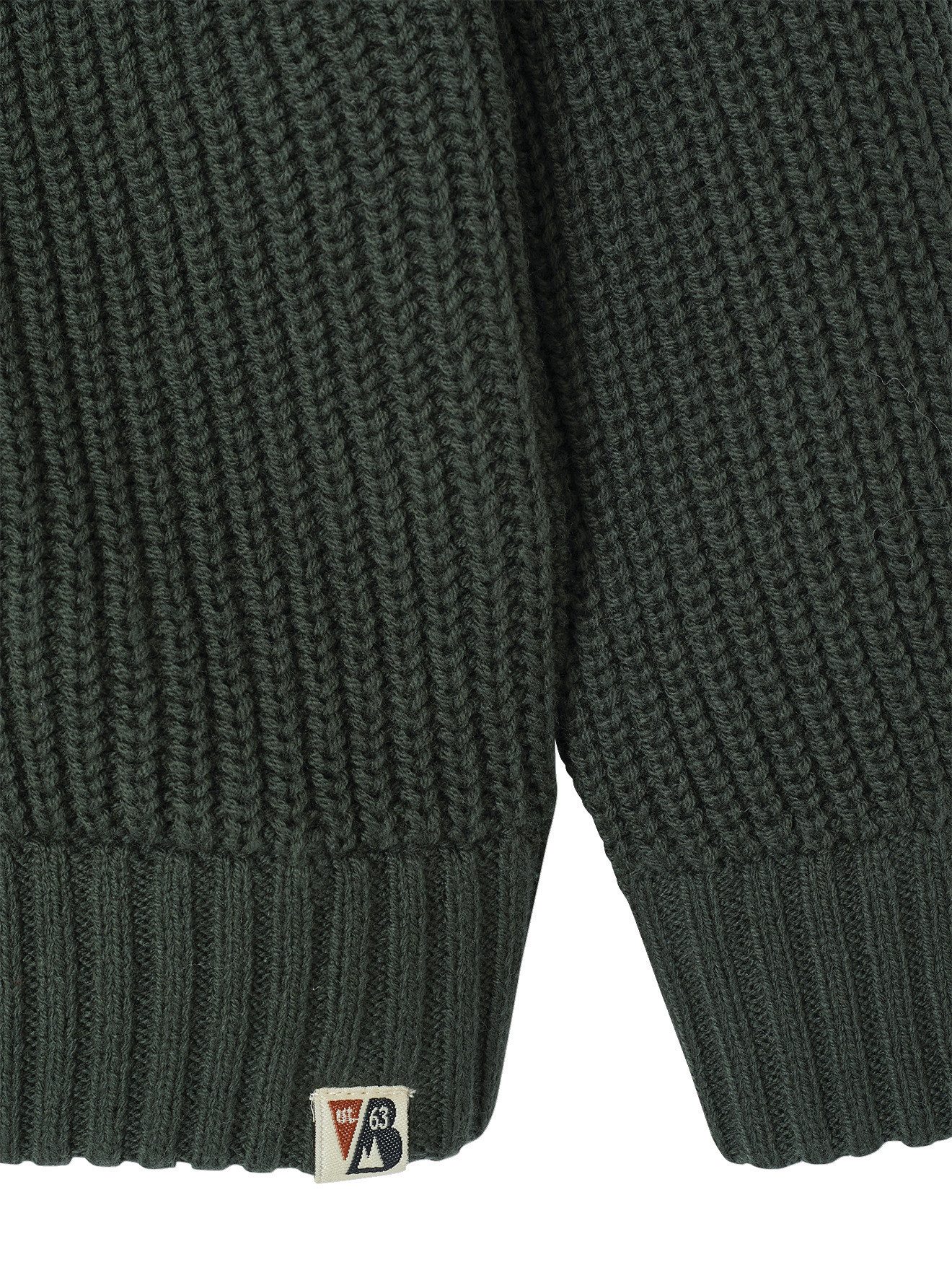 vertbaudet Cardigan Strickjacke mit Stehkragen für Jungen