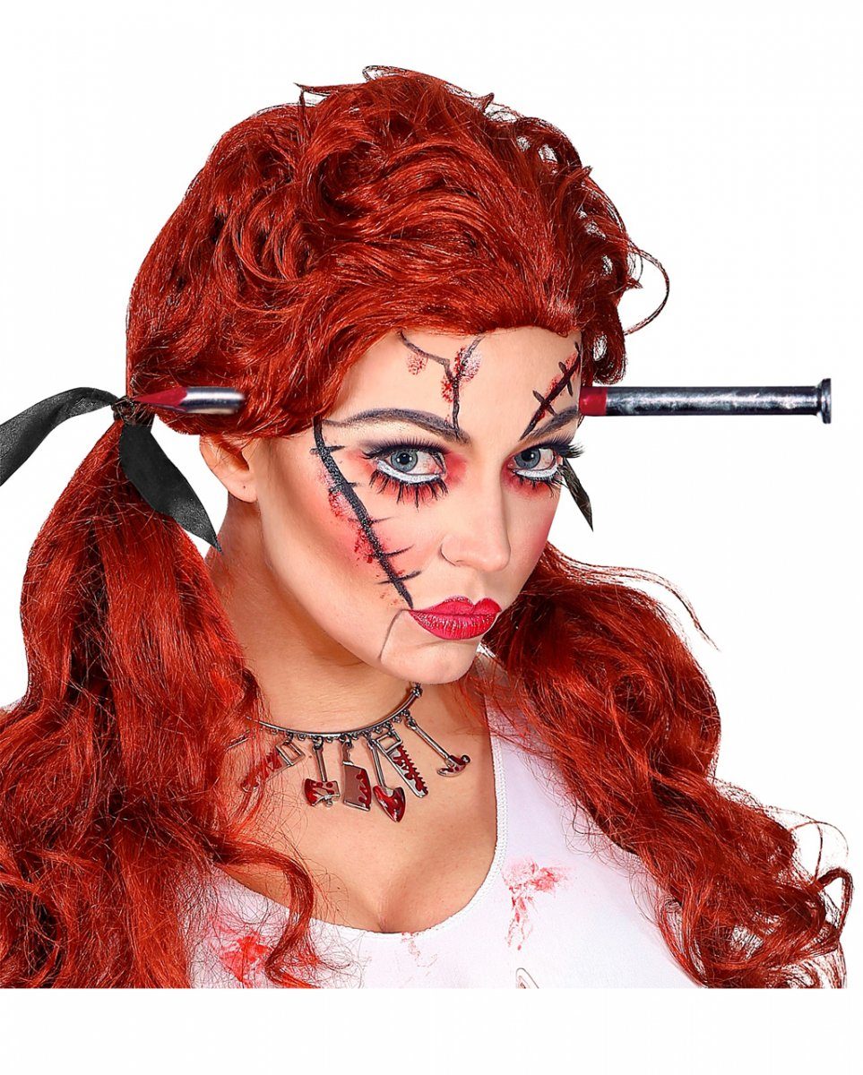 Horror-Shop Blaster Blutiger Nagel im Kopf