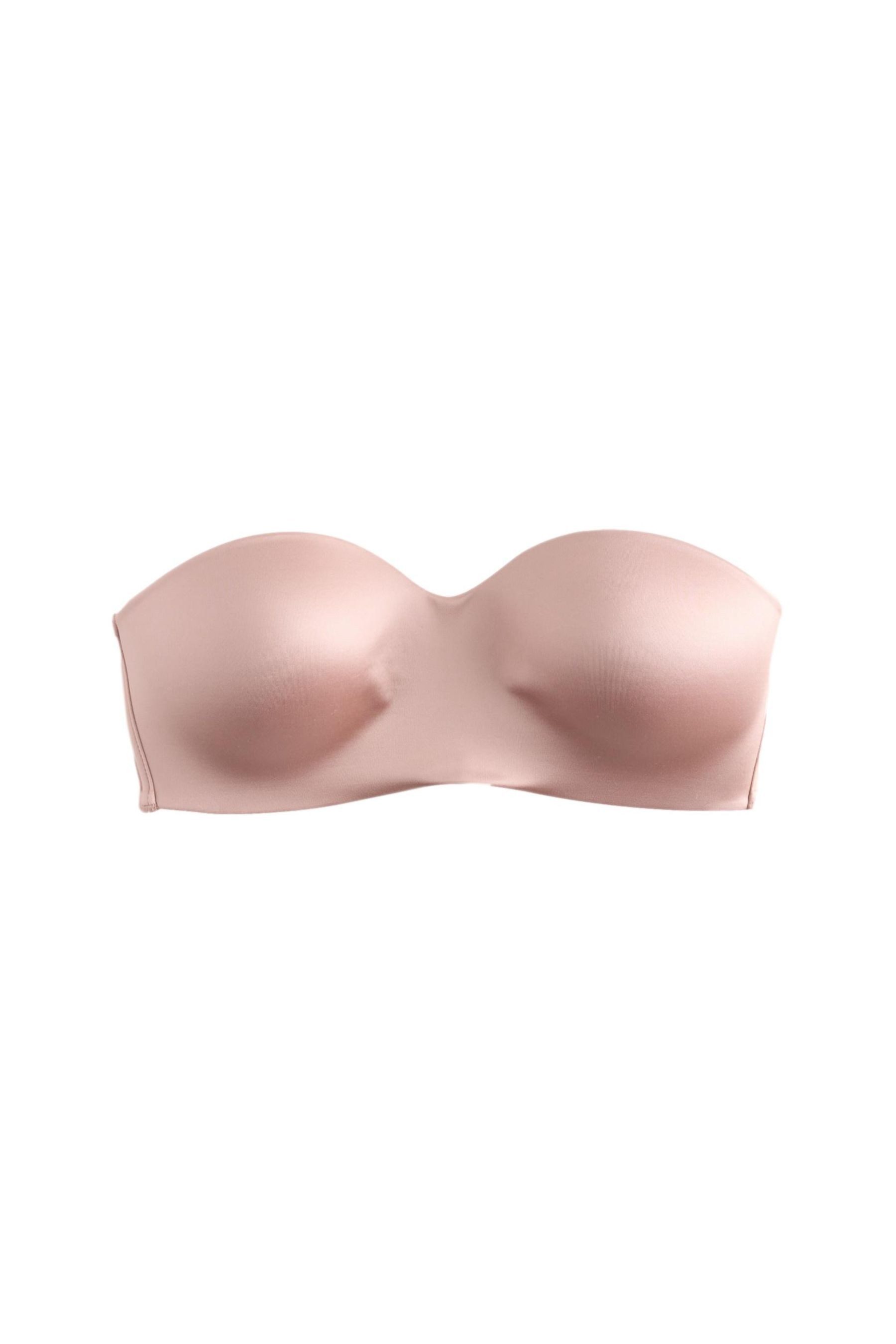 Next Bandeau-BH Bügelloser Hochglanz-Bandeau-BH aus Mikrofaser (1-tlg)