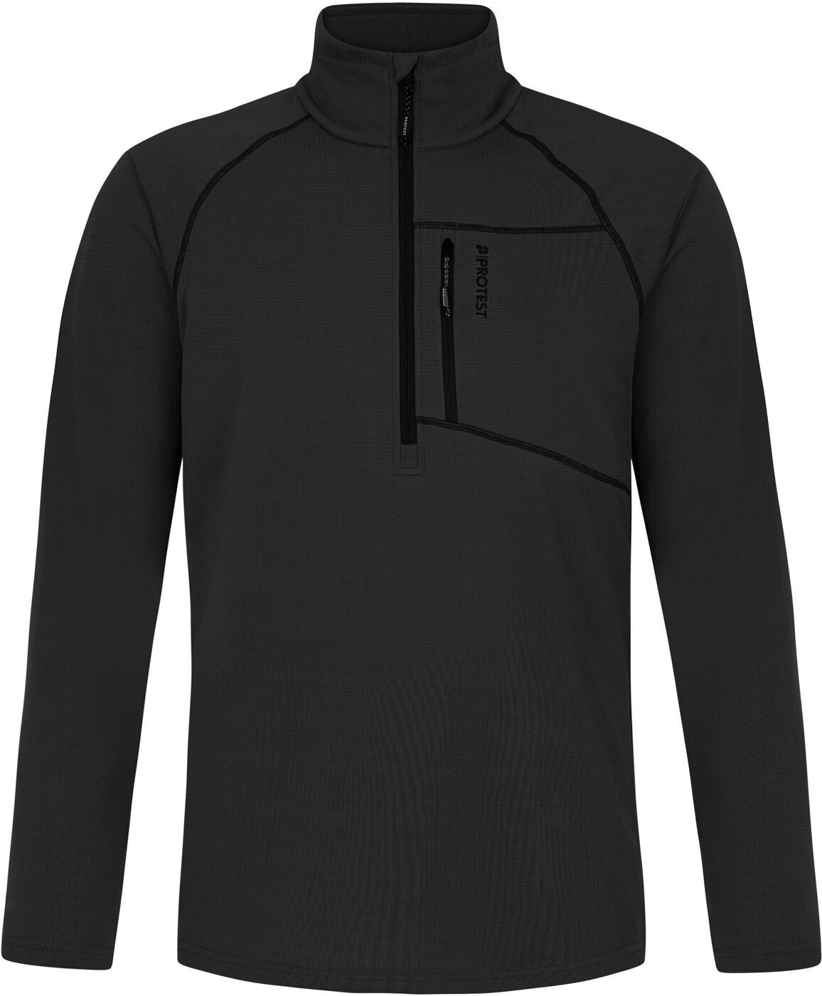 Protest Fleecepullover PRTKODY 1/4 zip active top Deep Grey