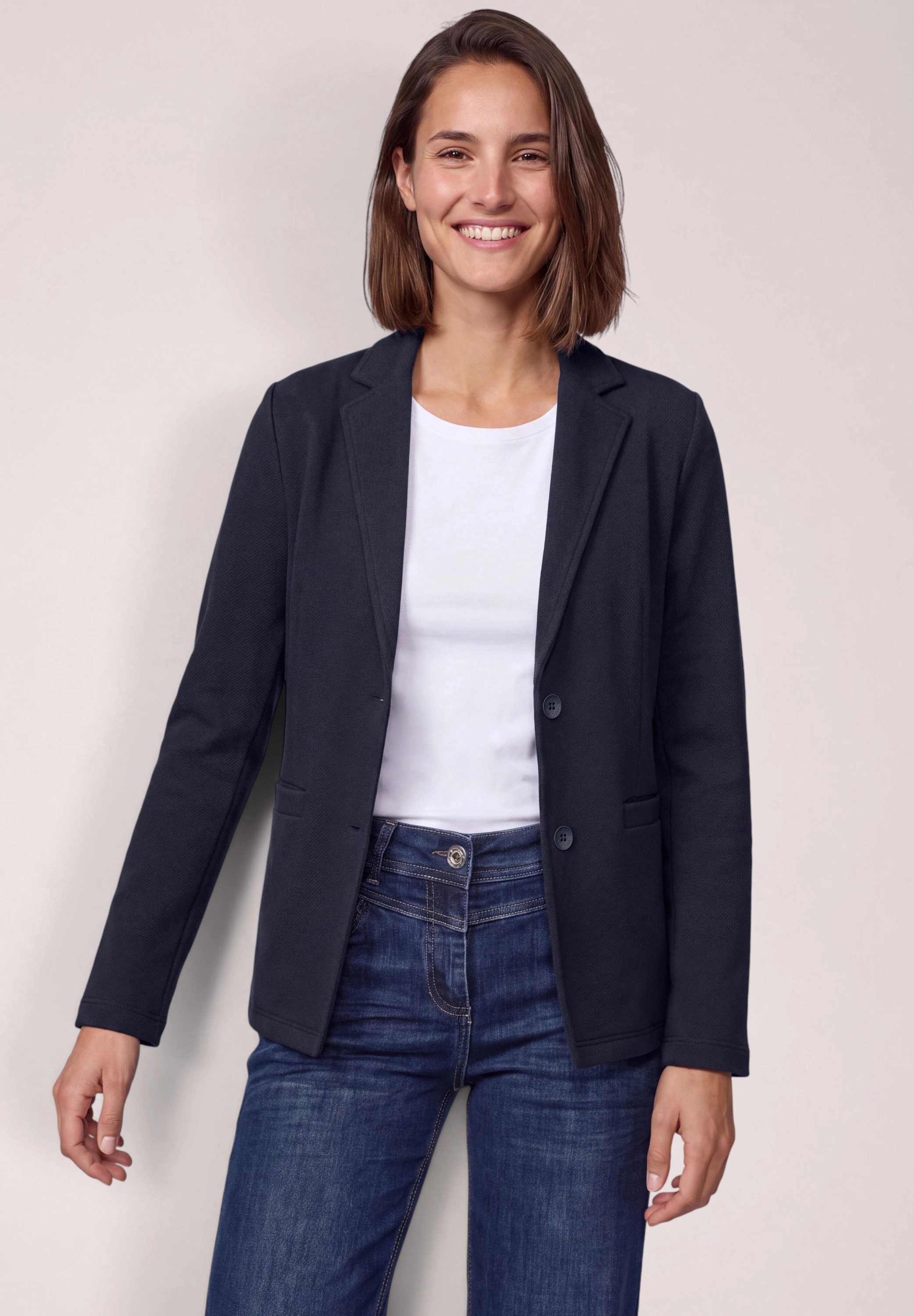 CECIL Sweatjacke im soften Baumwoll-Mix
