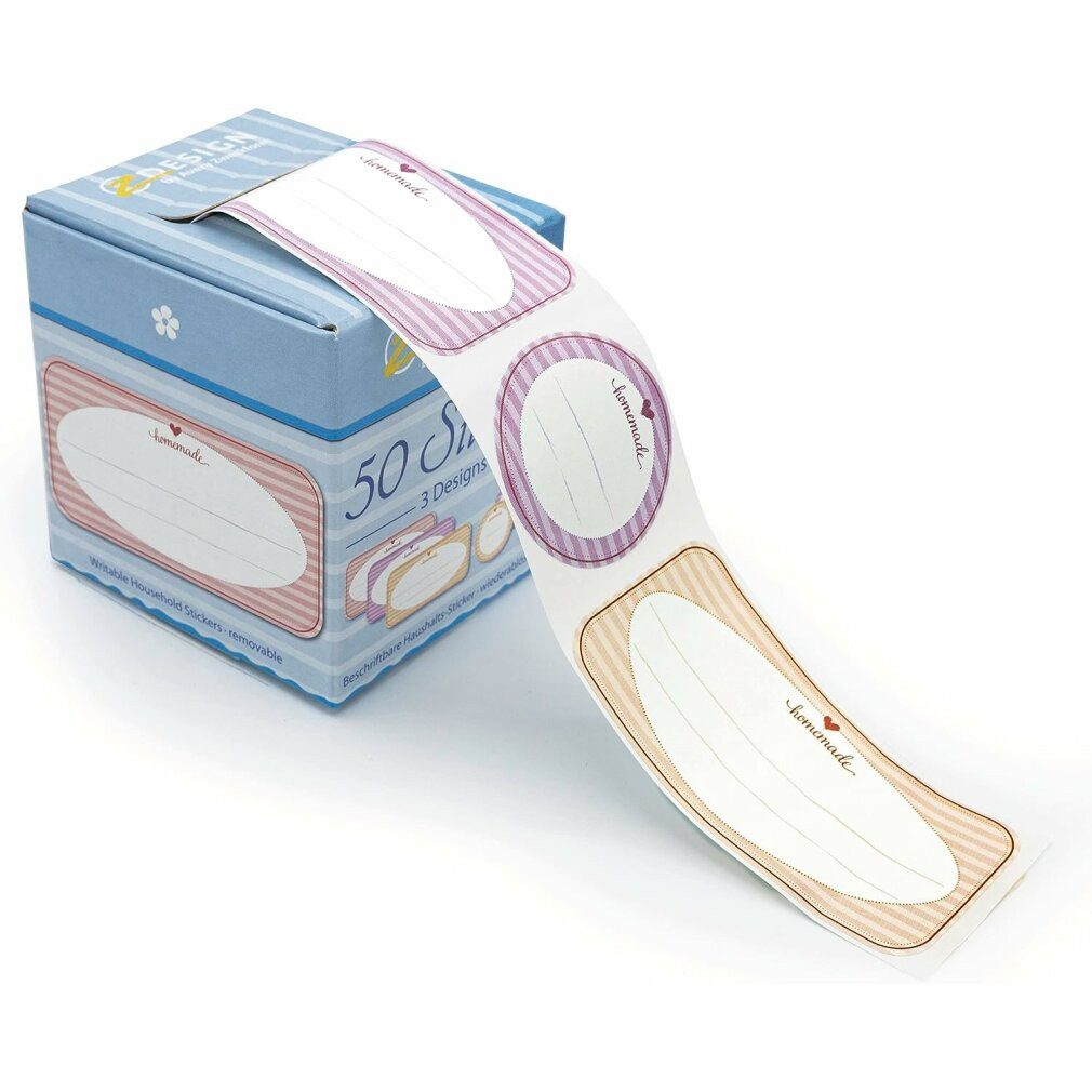 Avery Zweckform Etiketten 50 AVERY Zweckform Aufkleber 56820 Homemade 75,0 x 38,0 mm