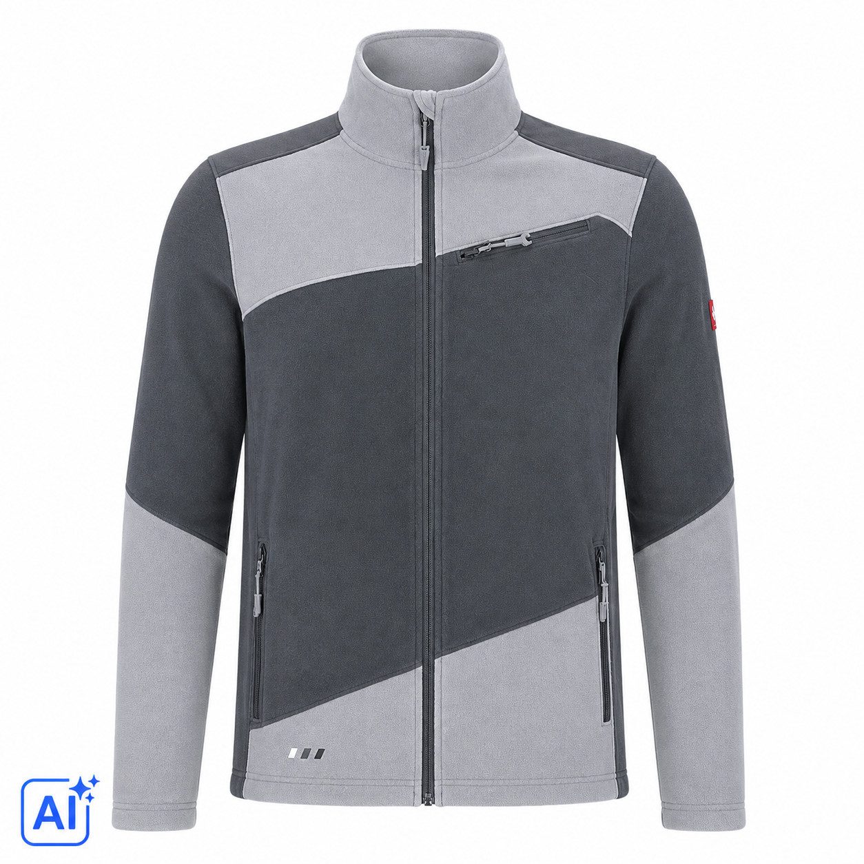 Engelbert Strauss Arbeitsjacke e.s. motion 2020 Herren Fleecejacke Arbeitsjacke anthrazit/platin effektive Wärmespeicherung bei gleichzeitig hoher Atmungsaktivität