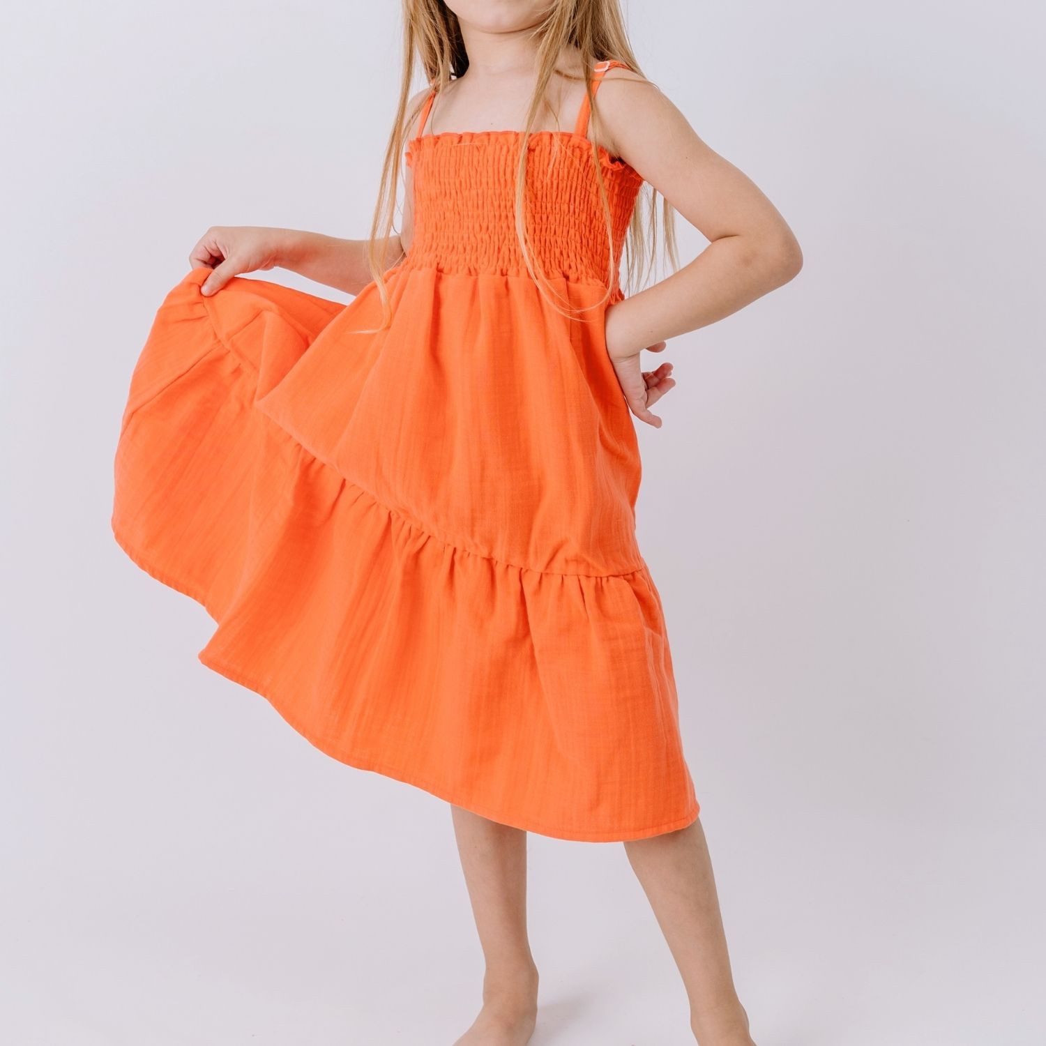 Walkiddy Sommerkleid Walkiddy Kinder Bio Baumwolle GOTS Koralle nachhaltig - Bio Baumwolle,GOTS, Kinderbekleidung,nachhaltige Klamotten