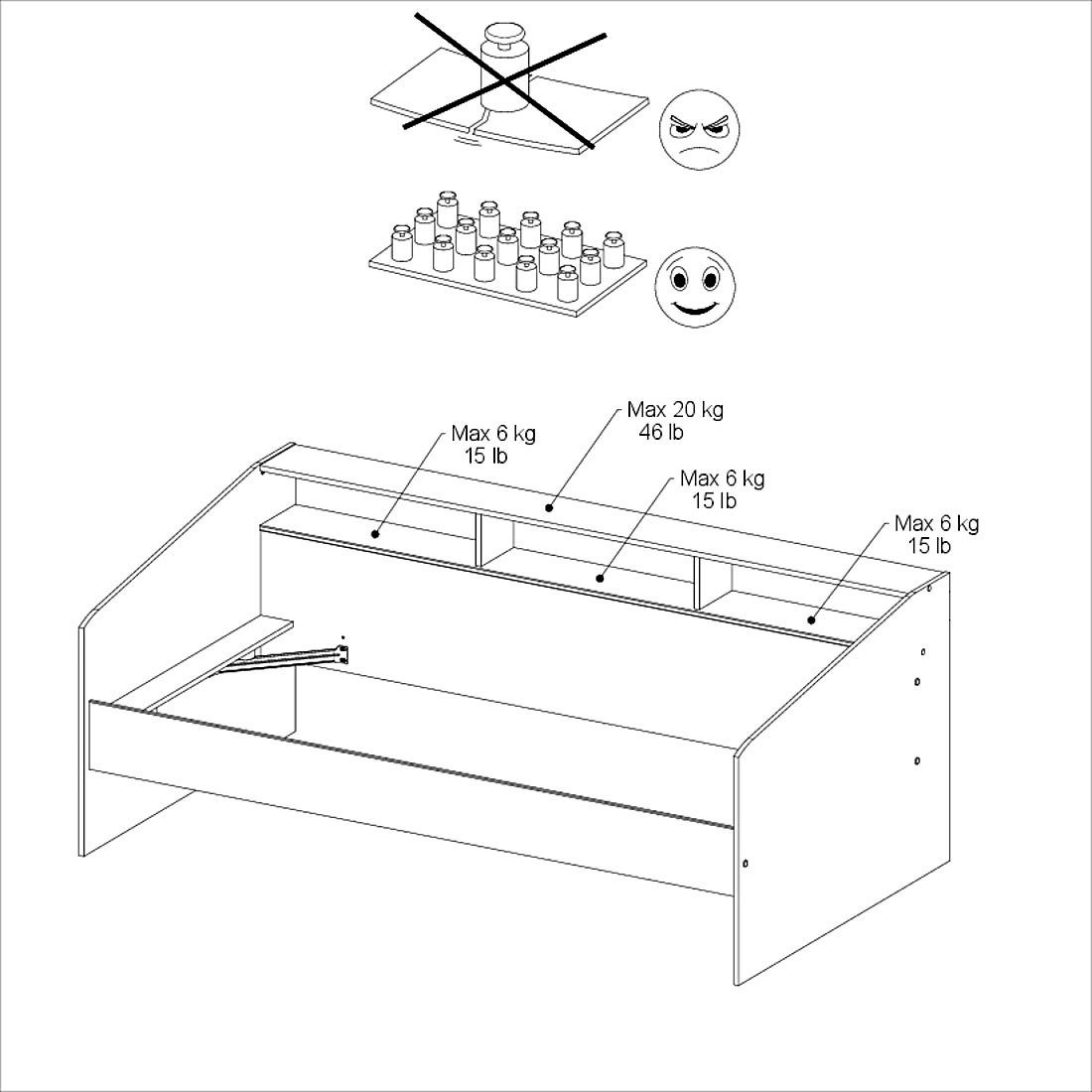 Parisot Sleep 40, Jugendzimmer-Set (5-St)