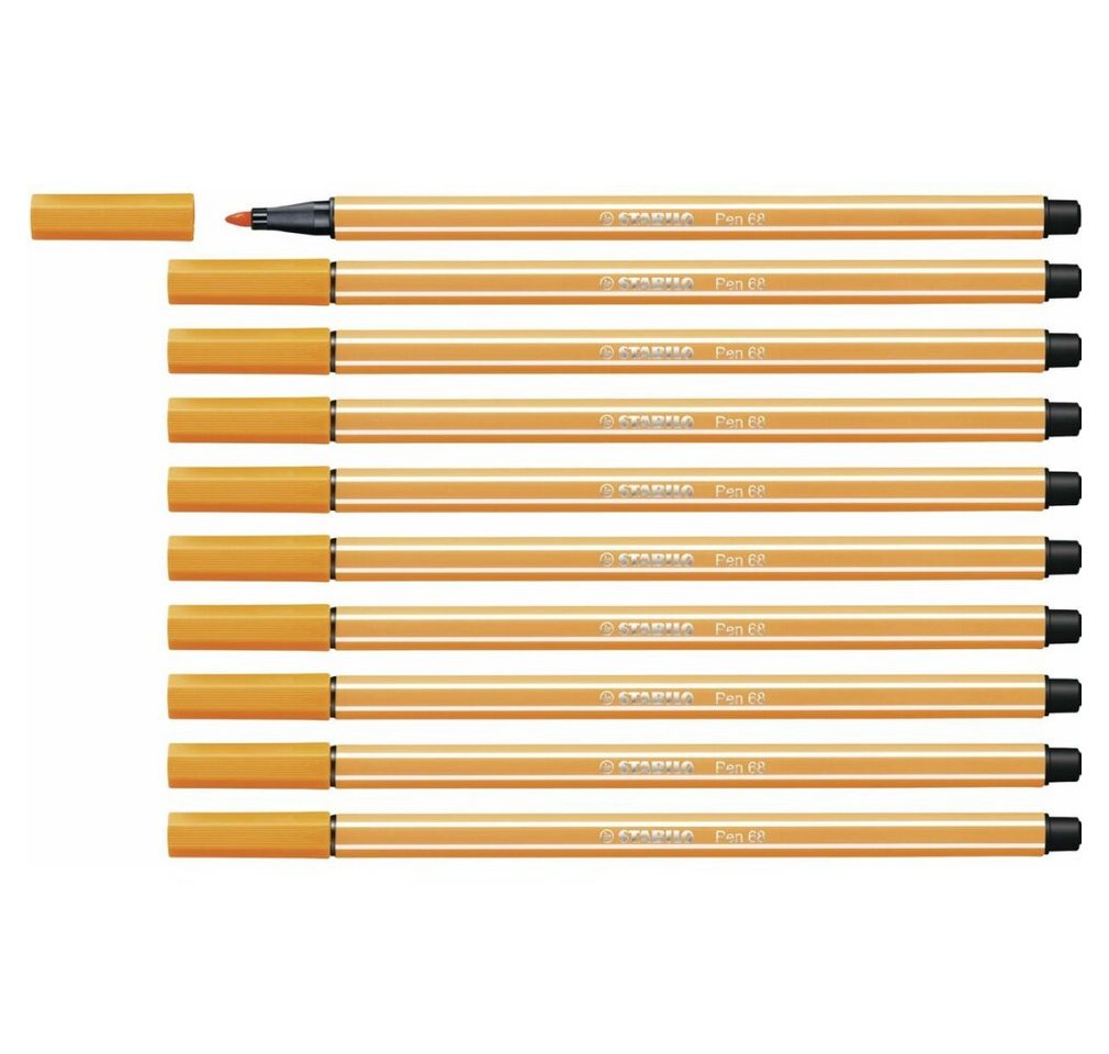 Thumbnail - STABILO Marker Filzstifte Pen 68 Orange 10 Stück