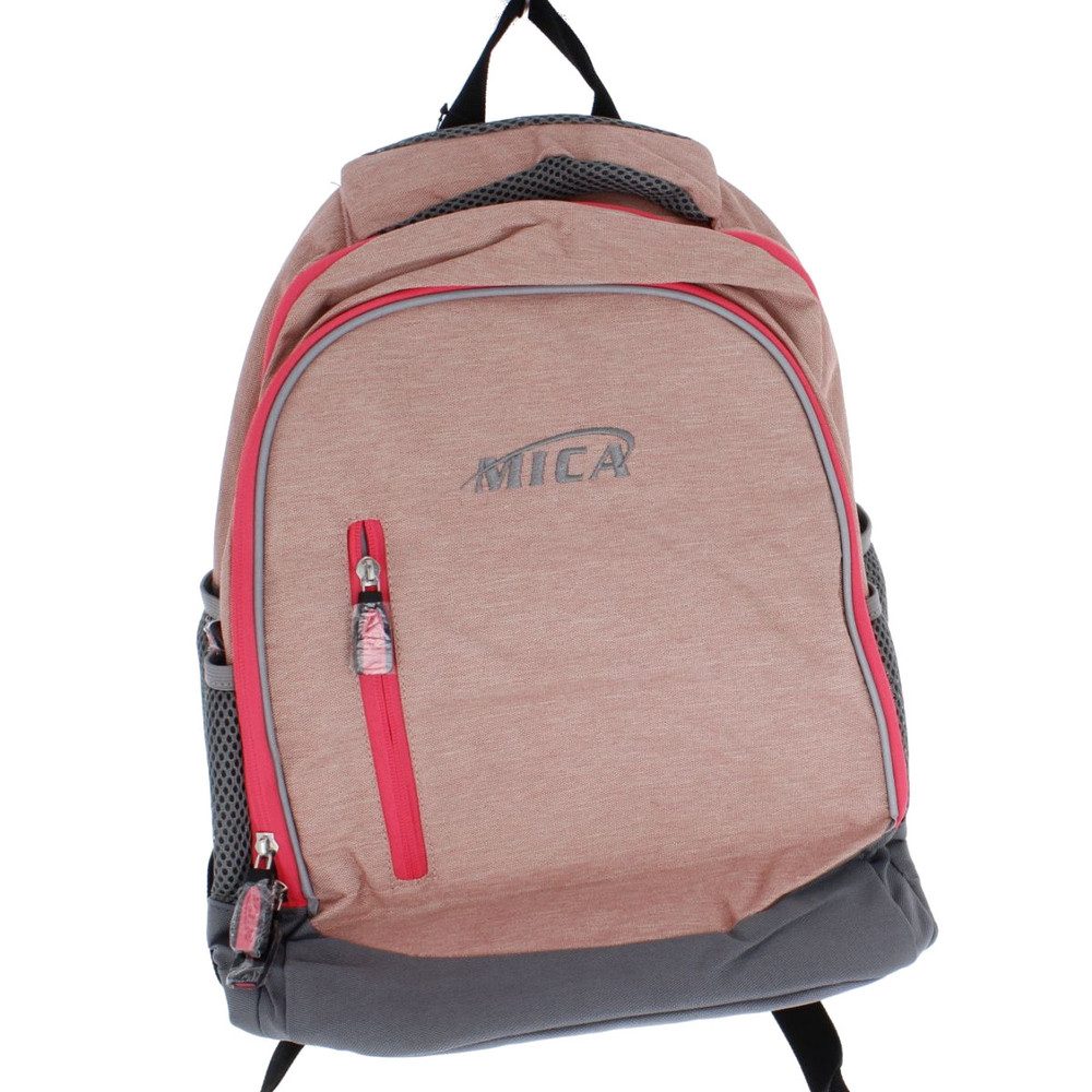 MICA Schulrucksack Rucksack rosa/grau - aus Textil - ca. 30 x 41 x 20 cm