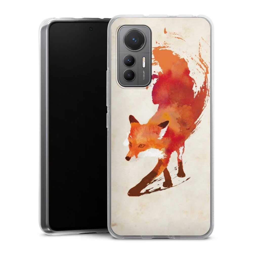 DeinDesign Handyhülle Fuchs Graphic Herbst Vulpes Vulpes, Xiaomi 12 Lite 5G Silikon Hülle Bumper Case Handy Schutzhülle