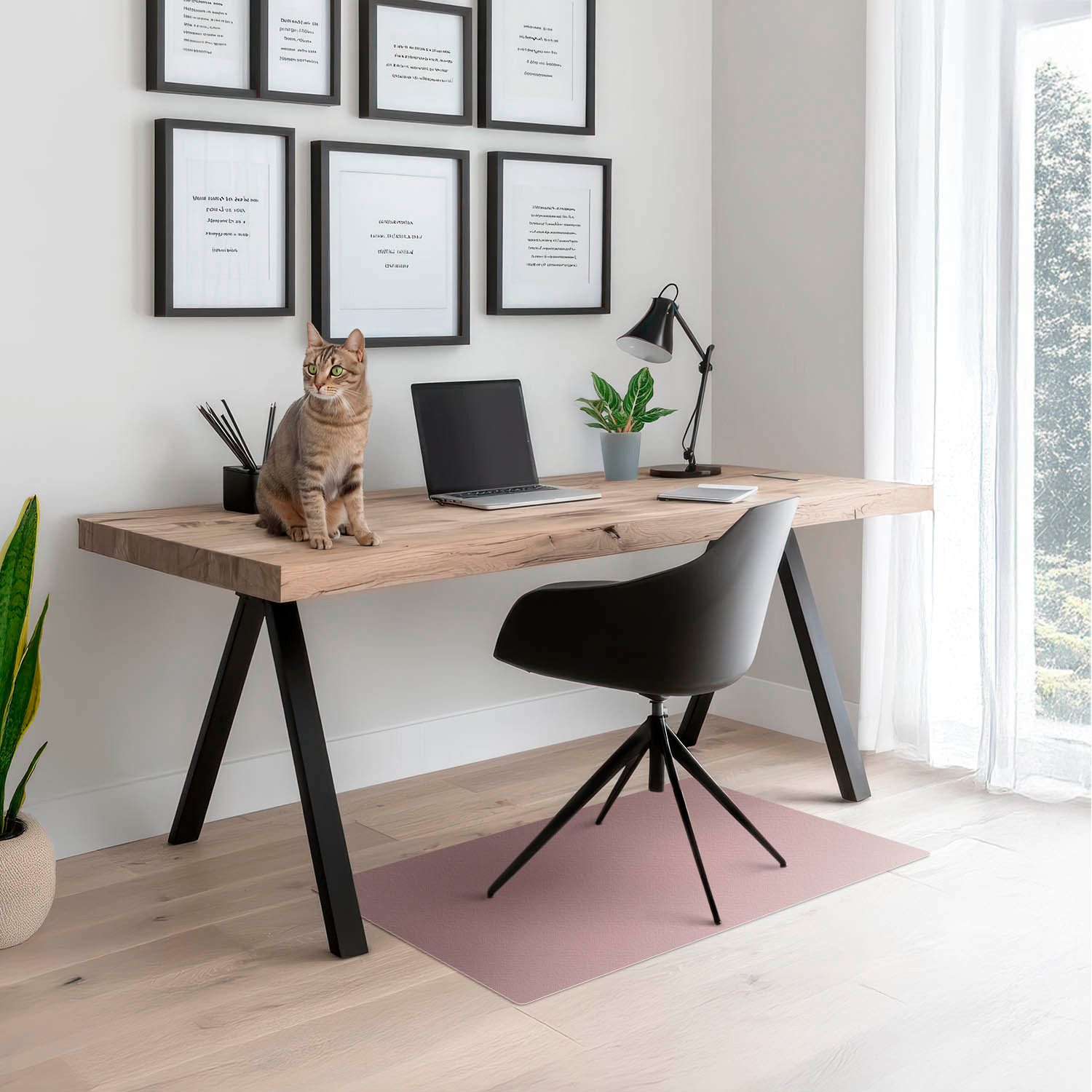 Tulup Bodenschutzmatte Teppich Für Bürostuhl Farbe Rosa Bodenschutzmatte Bü günstig online kaufen