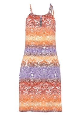 LASCANA Jerseykleid mit Alloverdruck, kurzes Strandkleid im Batik-Stil, Sommerkleid