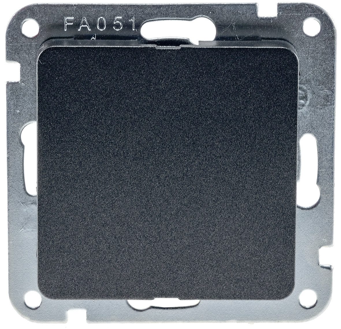 ChiliTec Unterputz-Steckdose MILOS Serie Steckdosen, Schalter, Rahmen, Dimmer, SAT, UP, Anthrazit