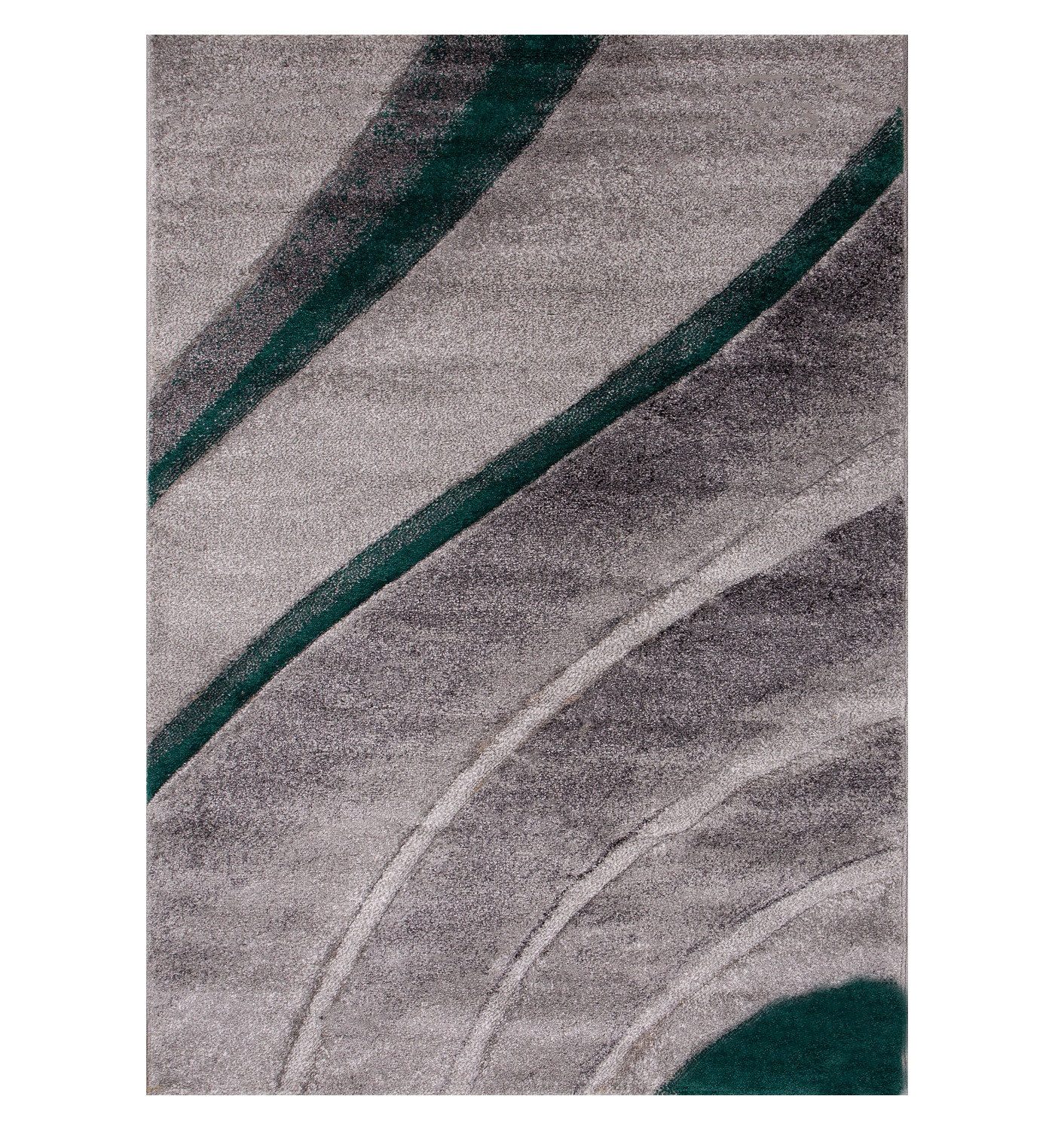 Vimoda Teppich Teppich Wohnzimmer Designer & Modern Wellen Motiv in 4 Farbe günstig online kaufen