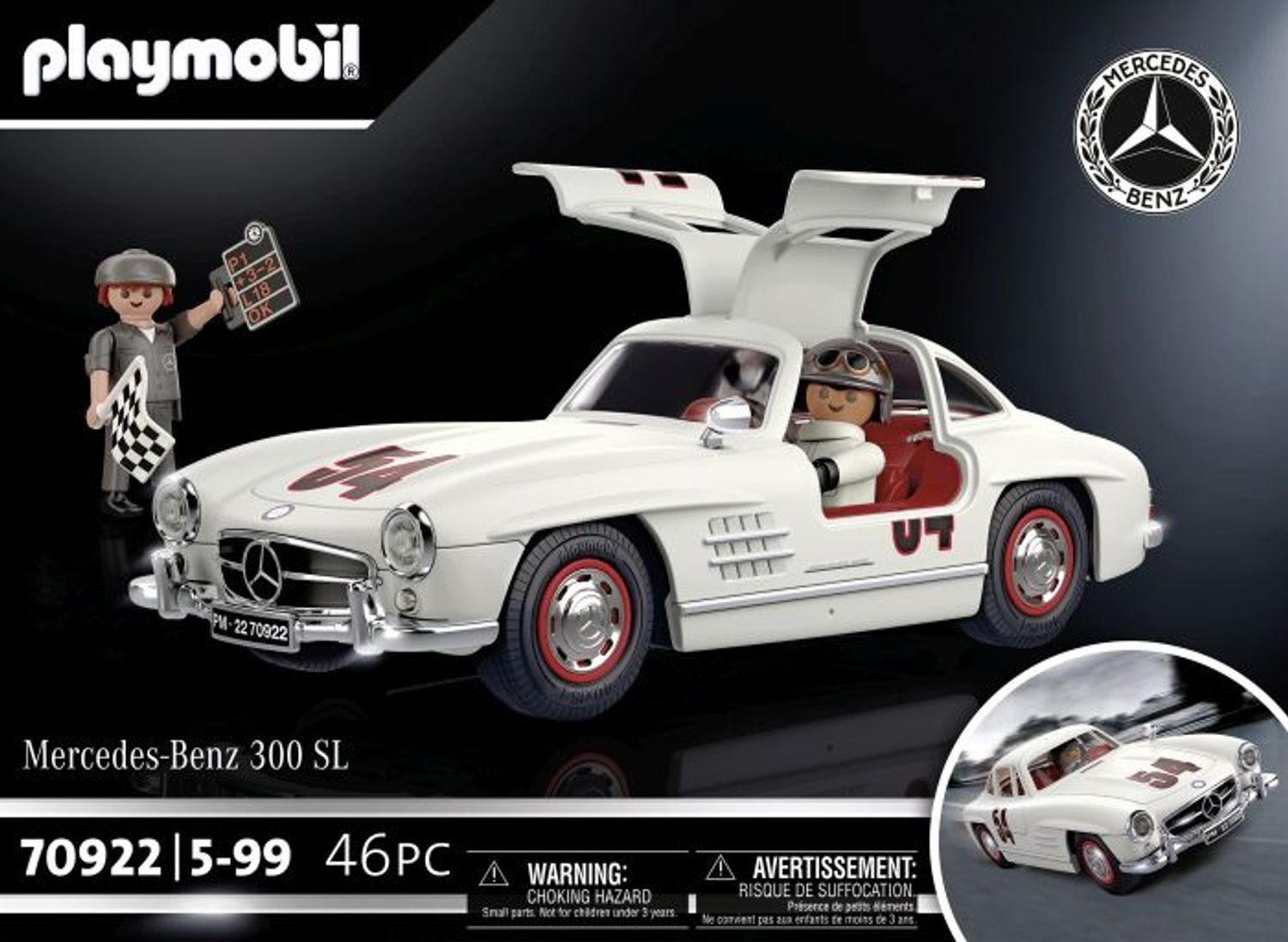 Playmobil® Mercedes Benz Mercedes-Benz 300 SL Konstruktions-Spielset, (Mercedes-Benz 300 SL), Made in Europe