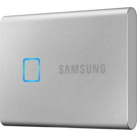 Samsung Portable SSD T7 Touch externe SSD (500 GB) 1050 MB/S Lesegeschwindigkeit, 1000 MB/S Schreibgeschwindigkeit