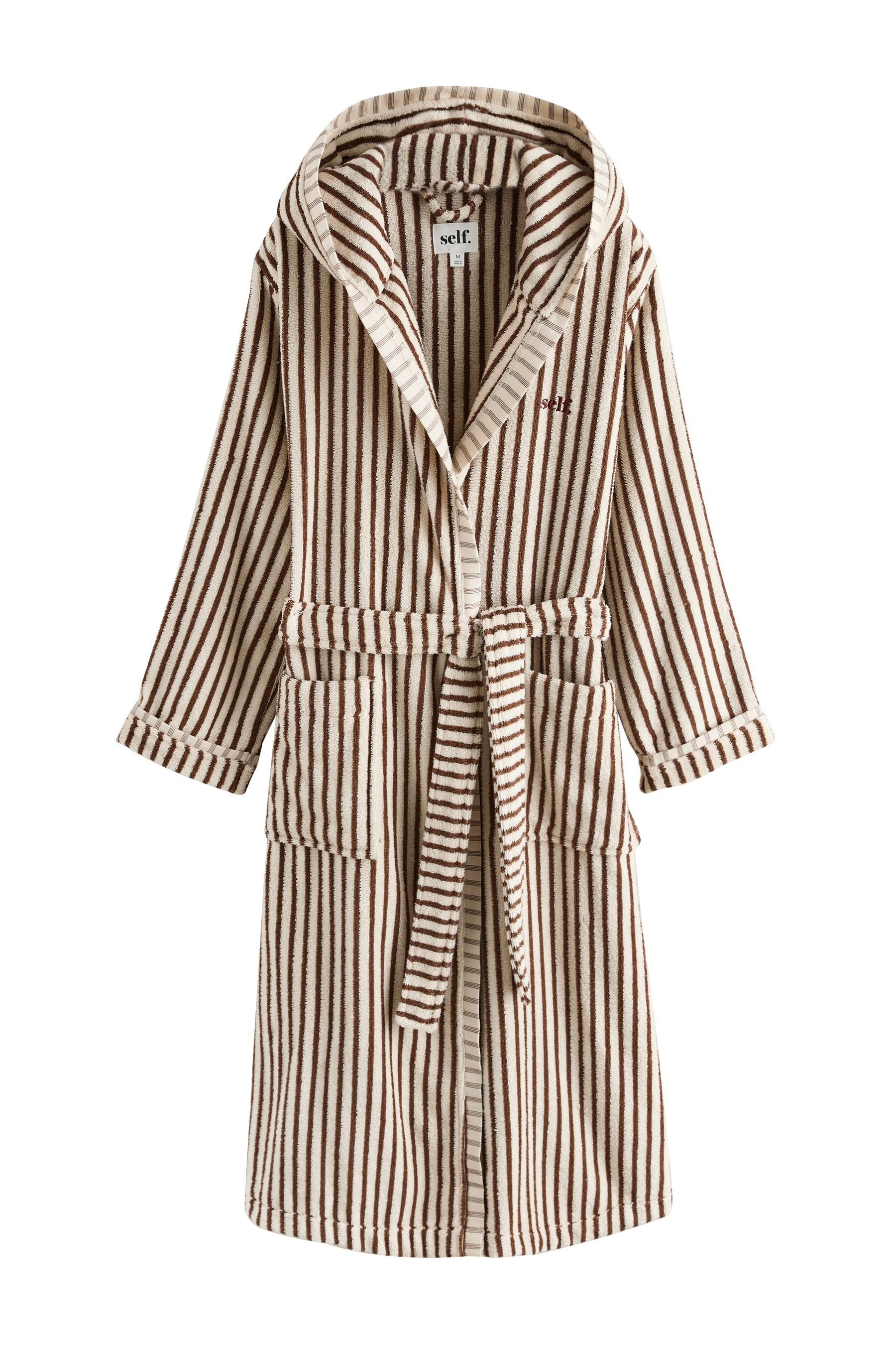 self Damenbademantel Self. Frottee-Bademantel, Baumwolle