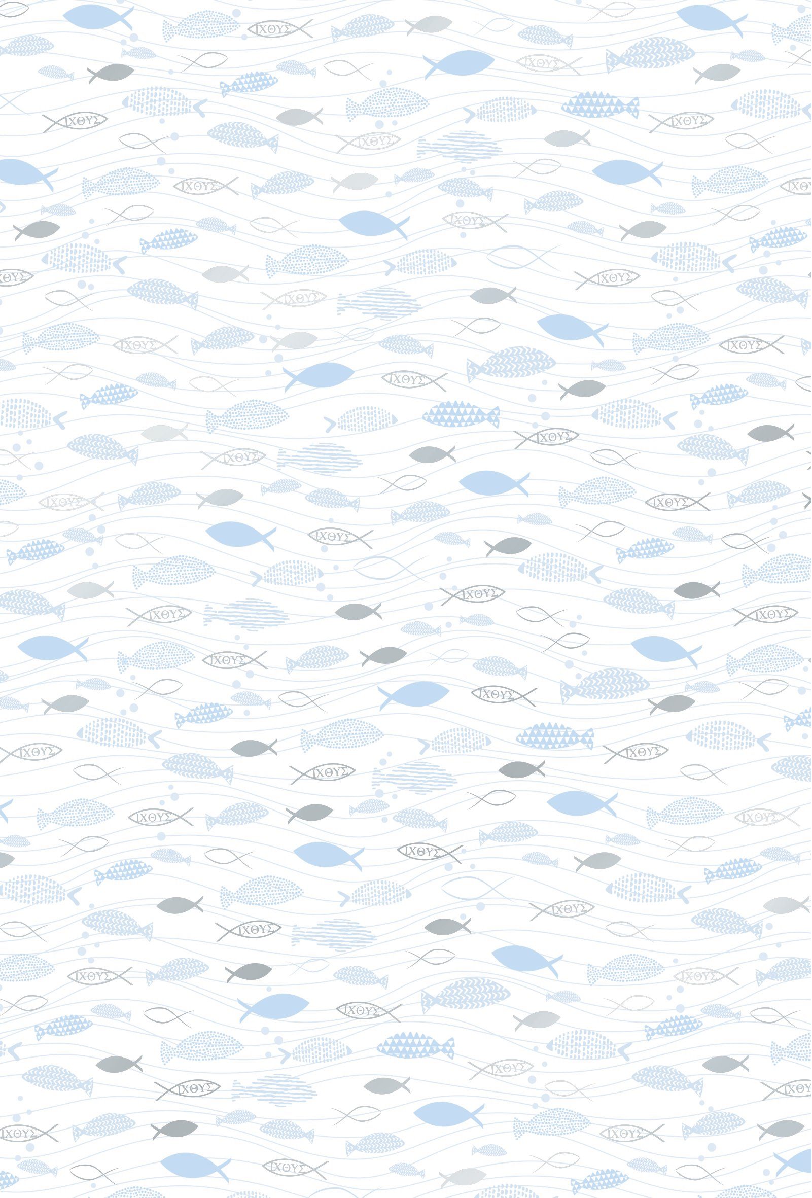 Heyda Designpapier Hotfoil Fischschwarm, A4