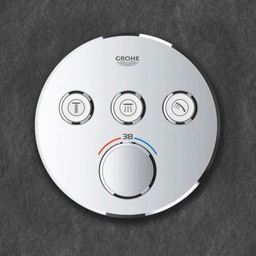 Grohe Unterputzarmatur »Grohtherm SmartControl« (Set) für Rapido SmartBox, Thermostat mit 3 Absperrventilen