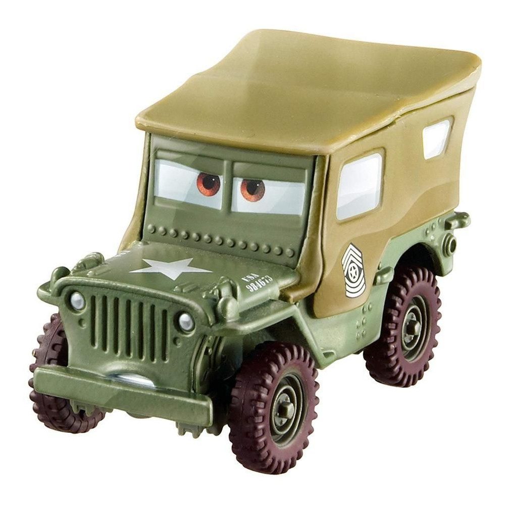 Disney Cars Spielzeug-Rennwagen Sarge FJH95 Disney Cars Die-Cast 1:55 Mattel Fahrzeuge