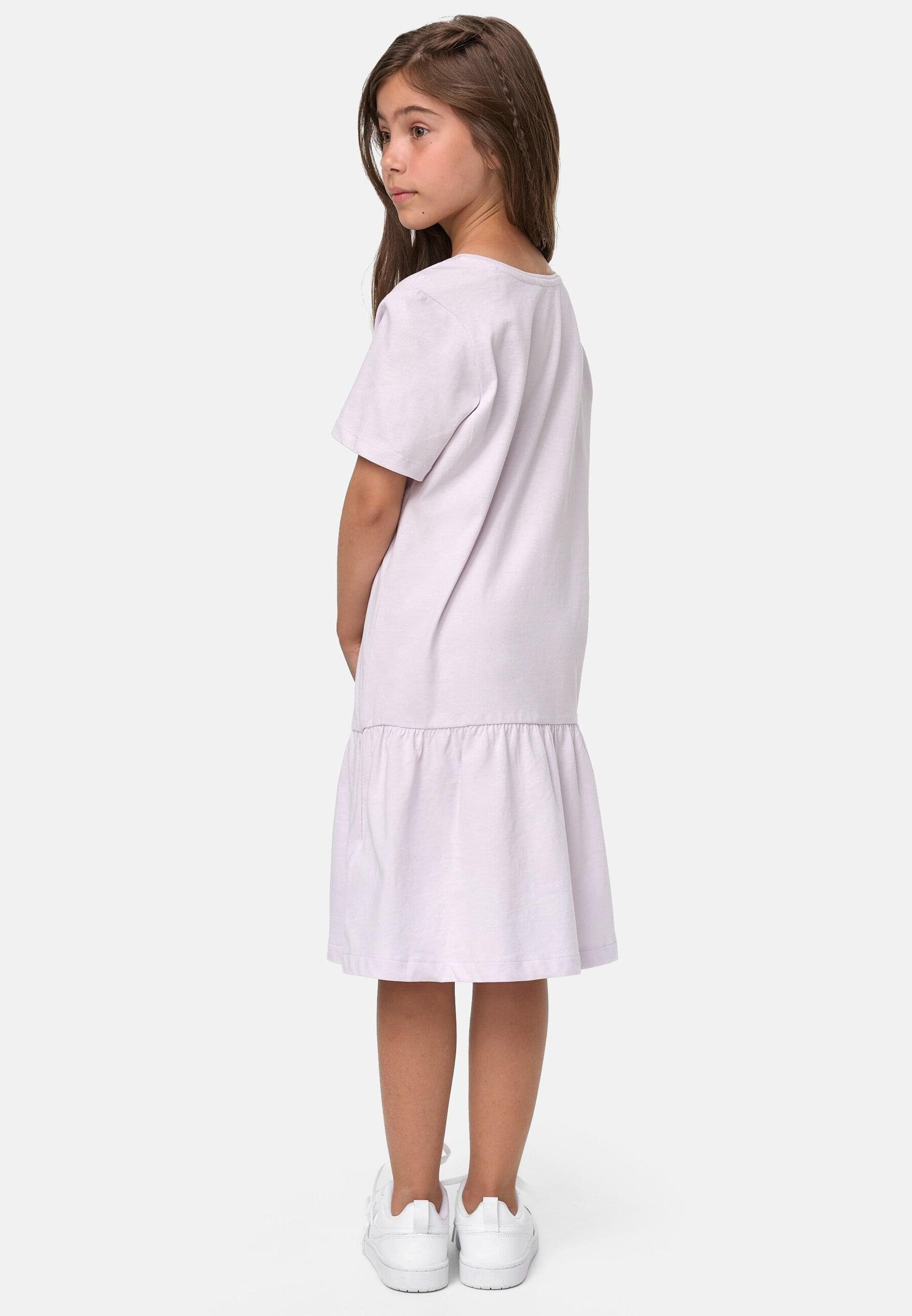 URBAN CLASSICS Jerseykleid Damen Girls Valance Dress softlilac Tee (1-tlg)