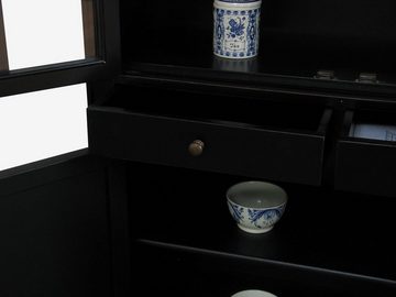 ebuy24 Vitrine Amaretta Vitrinenschrank 2-türig Breite 110 cm, Hö