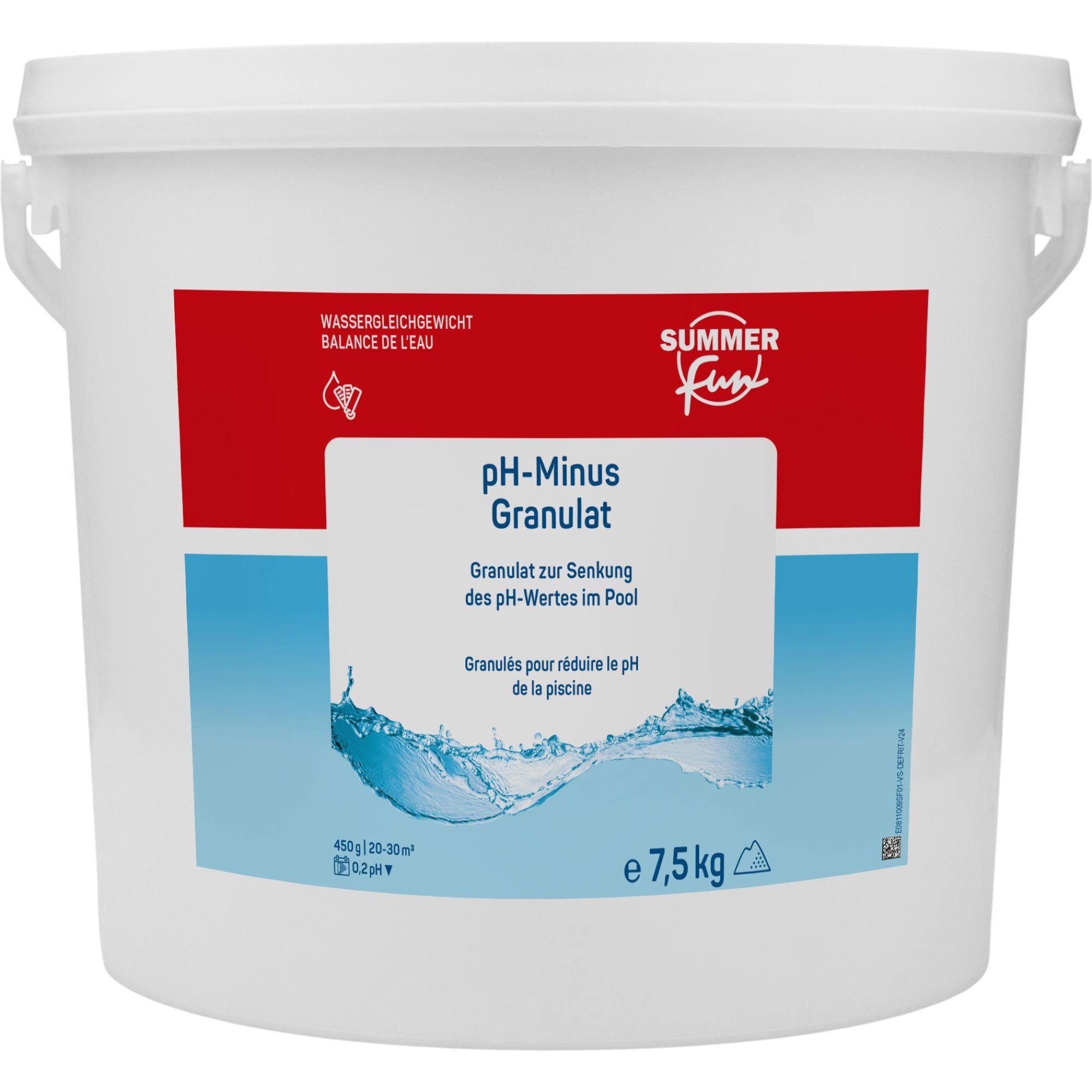 SUMMER FUN Poolpflege Summer Fun pH-Minus Granulat - 7,5 kg