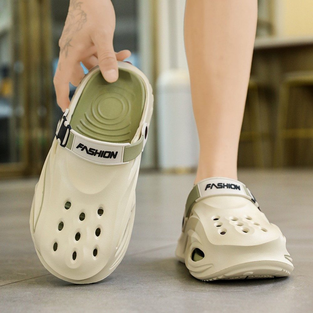 HUSK'SWARE Herren EVA Clogs mit sportlichem Design Clog (Vielseitig einsetzbar, Verstellbarer Fersenriemen) Leicht & bequem Atmungsaktive Lochstruktur – Bild 3 von 5