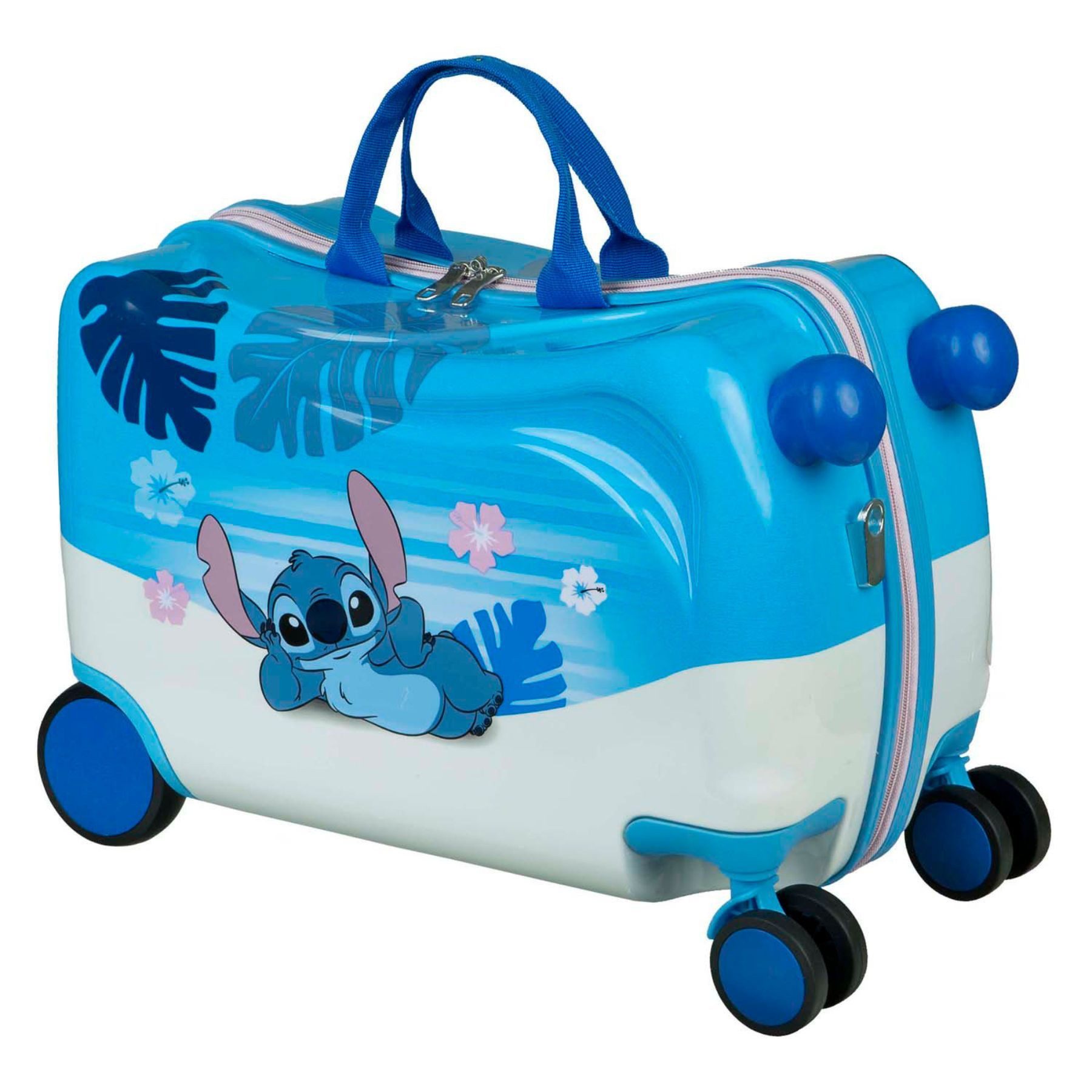 Lilo & Stitch Handgepäck-Trolley Ride-on Trolley – Kinderkoffer mit Sitzfunktion