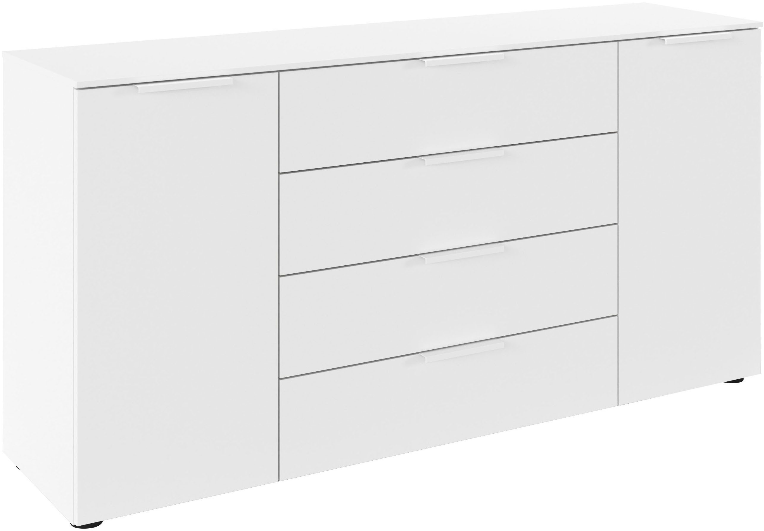 LeGer Home by Lena Gercke Kommode Kommode Sideboard Schubladenkommode SERINA eleganter Eyecatcher (inkl. SOFT-CLOSE-FUNKTION), mit 4 Schubkästen und 2 Türen sowie Metallgriffen MADE IN GERMANY