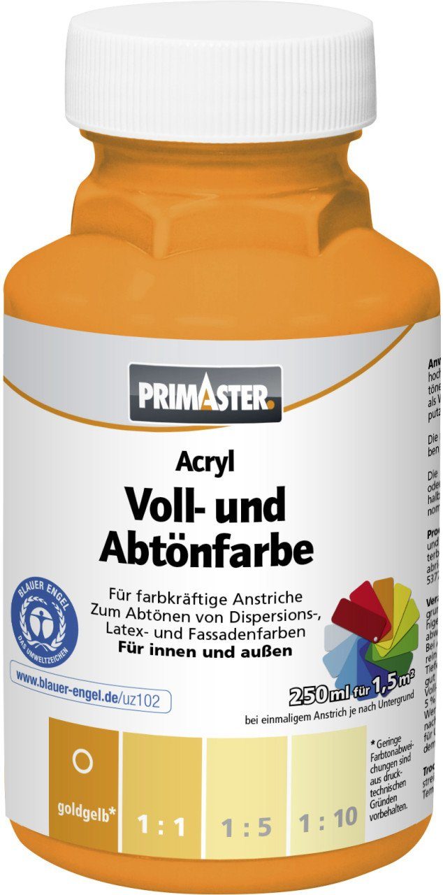 und Primaster Voll- und Abtönfarbe Vollton- Primaster goldgelb Abtönfarbe 250 ml