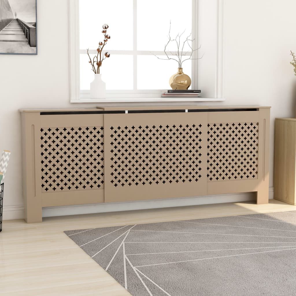 vidaXL Heizungsverkleidung 205 x 205 x 815 cm Heizungsverkleidung Heizungsabdeckung MDF Heizkörpe
