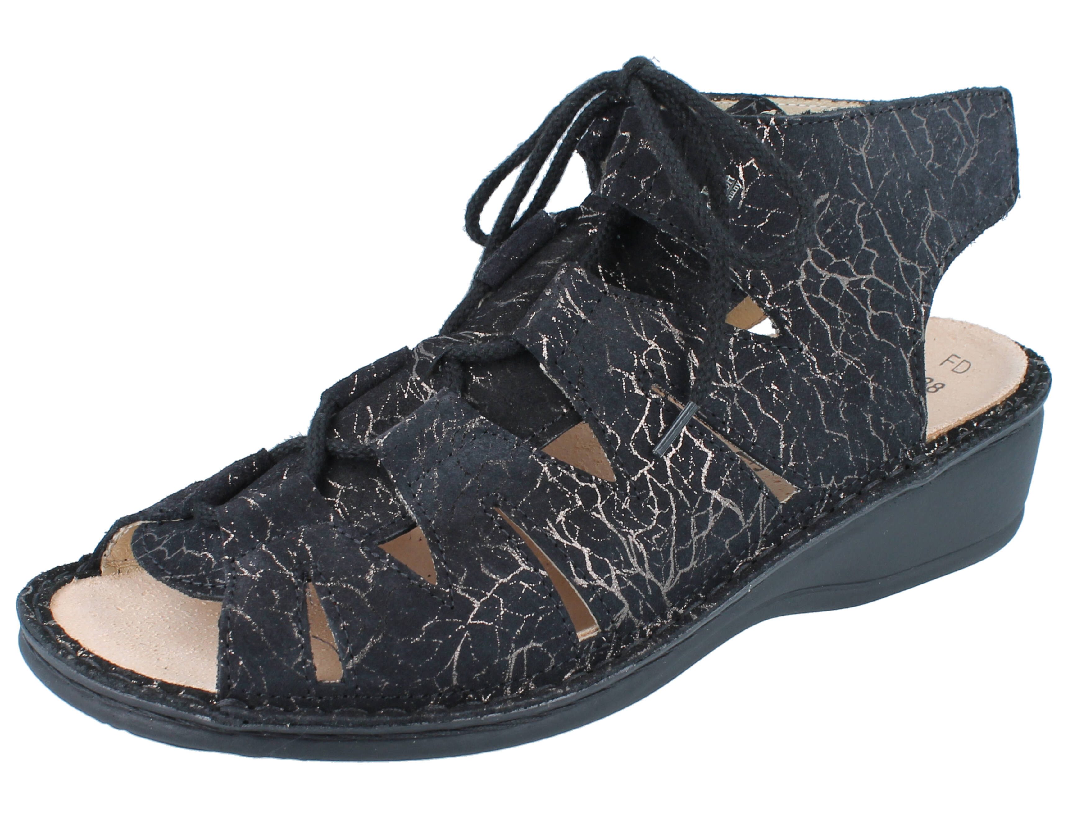 FINN COMFORT Malaga Damen Sandale grau Nubukleder - Größe: 41 Sandale