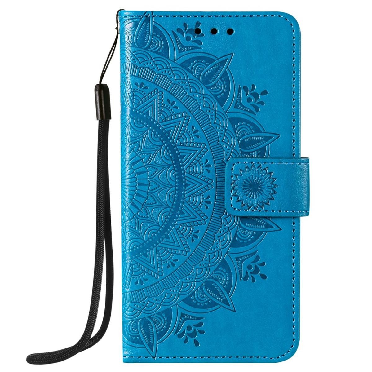 CoverKingz Handyhülle Hülle für Apple iPhone 12 Pro Max Handyhülle Flip Case Cover Etui, Klapphülle Schutzhülle mit Kartenfach Schutztasche Motiv Mandala