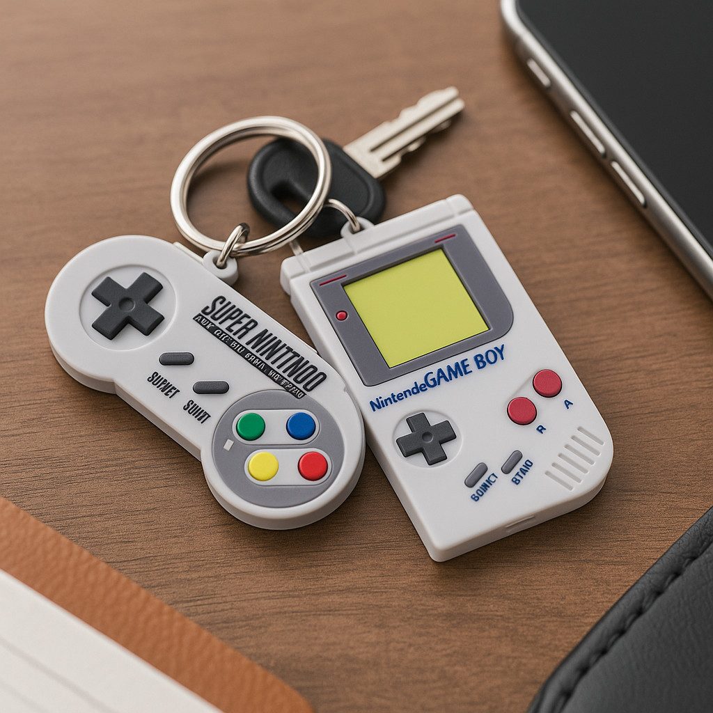 what the shop Schlüsselanhänger Nintendo Schlüsselanhänger Gameboy oder Super NIntendo-Controller 7cm, Retro-Style für echte Nintendo-Fans