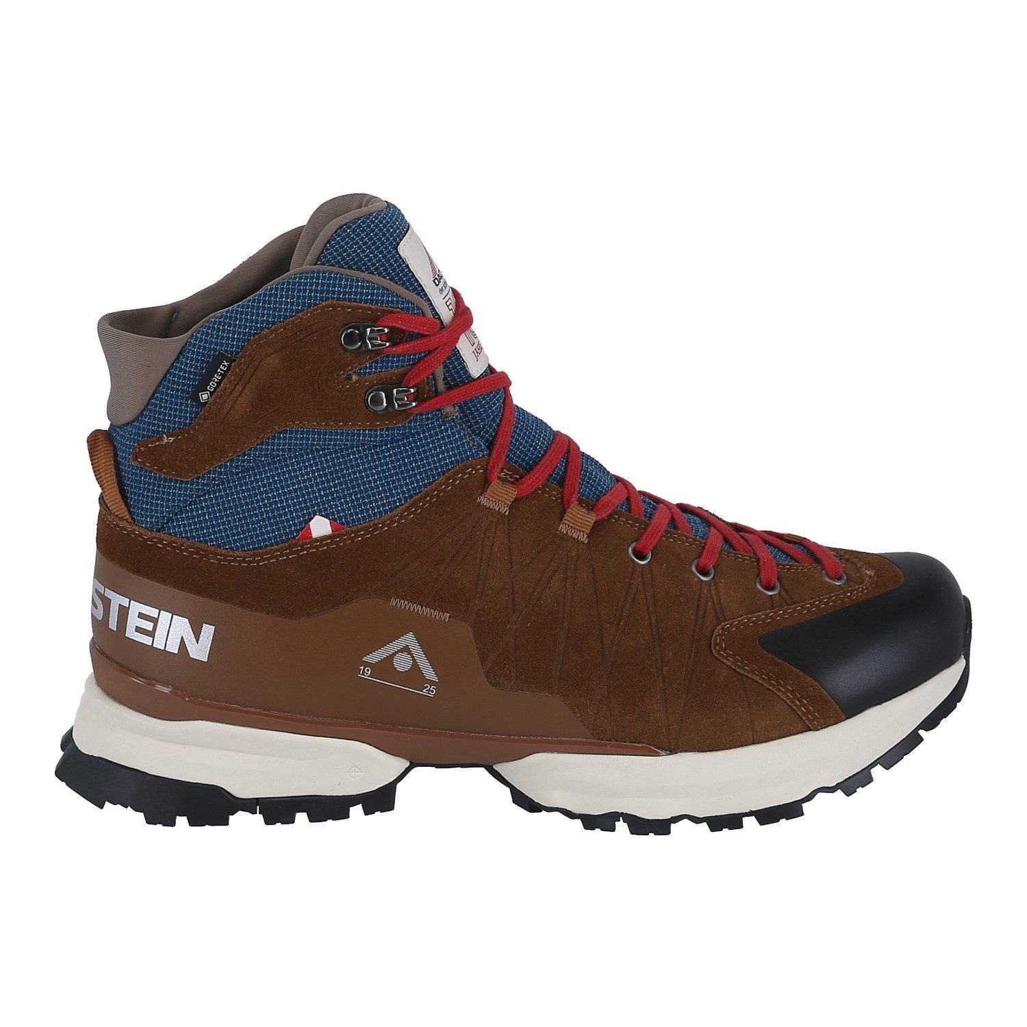 Dachstein Wildspitze GTX 1925 (Veloursleder, wasserdicht) braun/blau Herren Wanderschuh