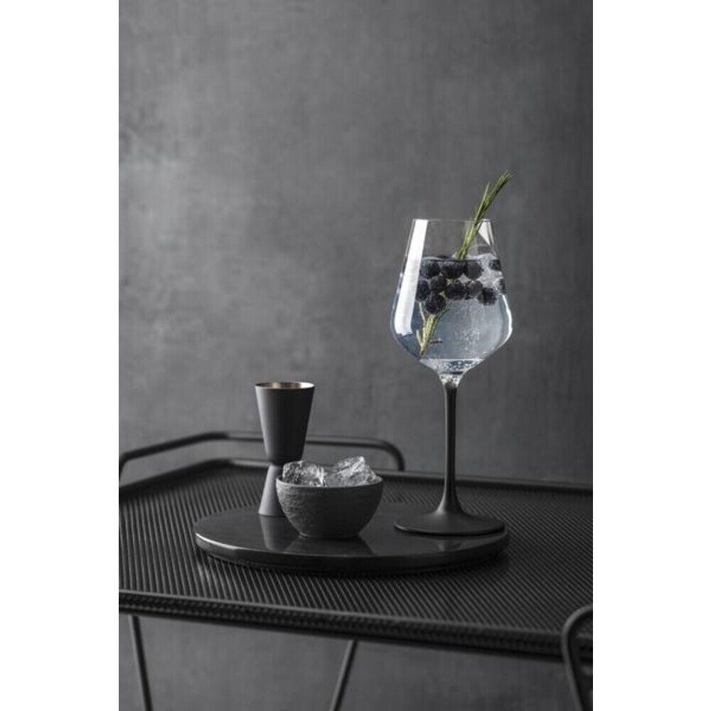 Villeroy & Boch Rotweinglas Rotweinglas 4er-Set Manufacture Rock, 4-tlg., Kristallglas, Rotweinglas, 4-tlg., Ø9,6cm, Kristallglas, schwarz – Bild 2 von 3