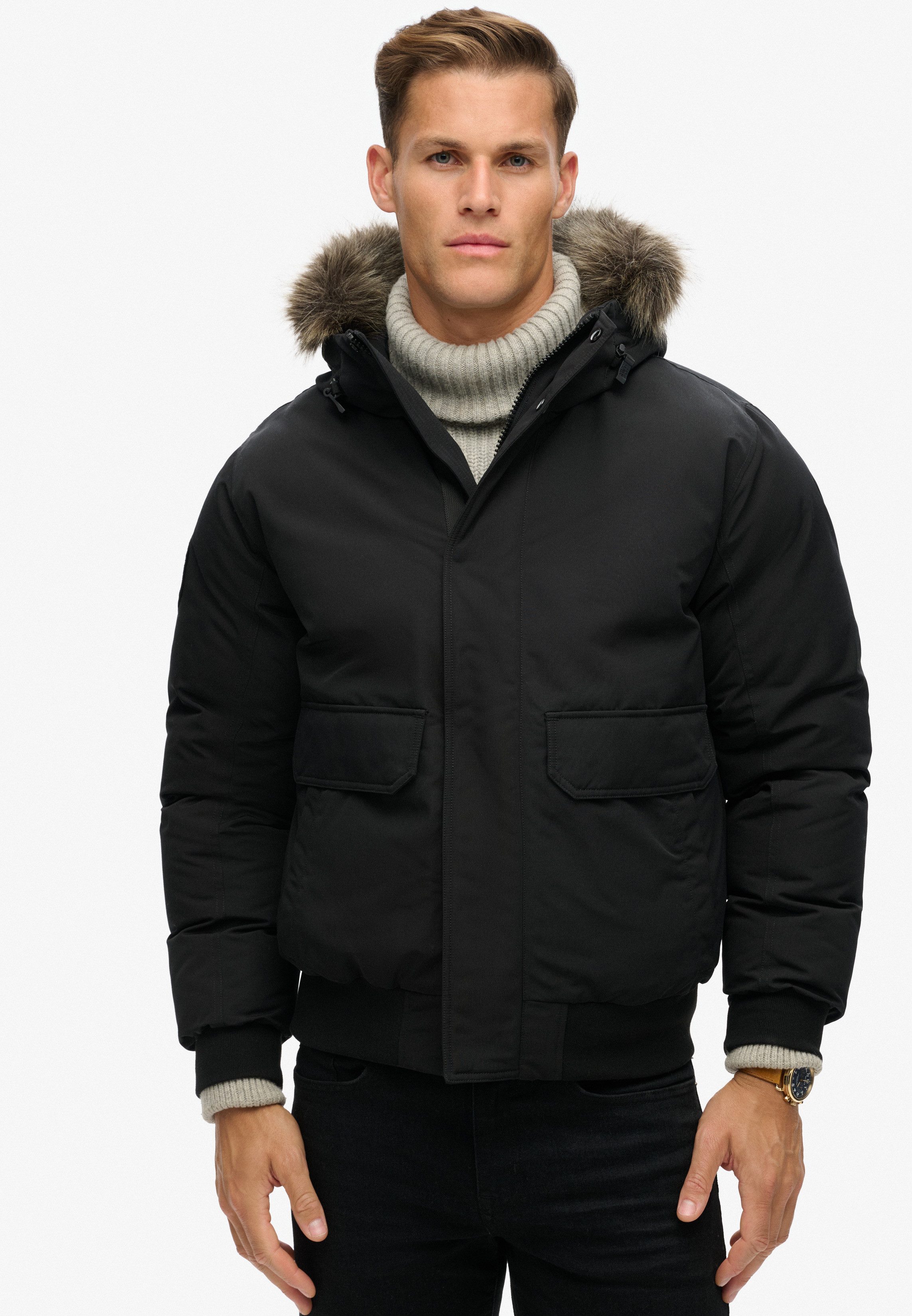 Superdry Steppjacke EVEREST FAUX FUR BOMBER günstig online kaufen