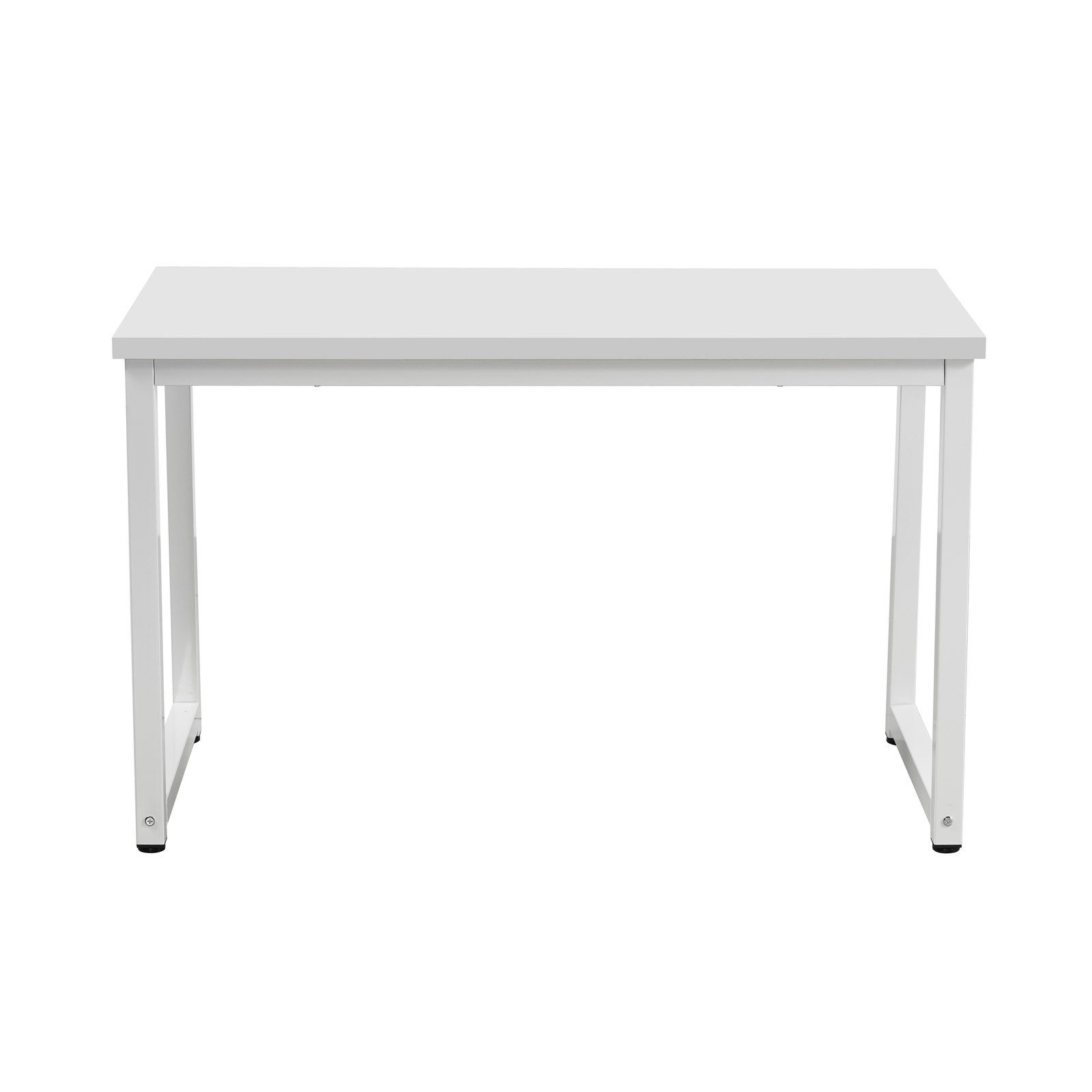 SVITA Schreibtisch UNI (1-St., Weiß Weiß Weiß 1 | 120x60 Weiß (bxT), Arbeitstisch, Metall-Gestell, Tisch), 