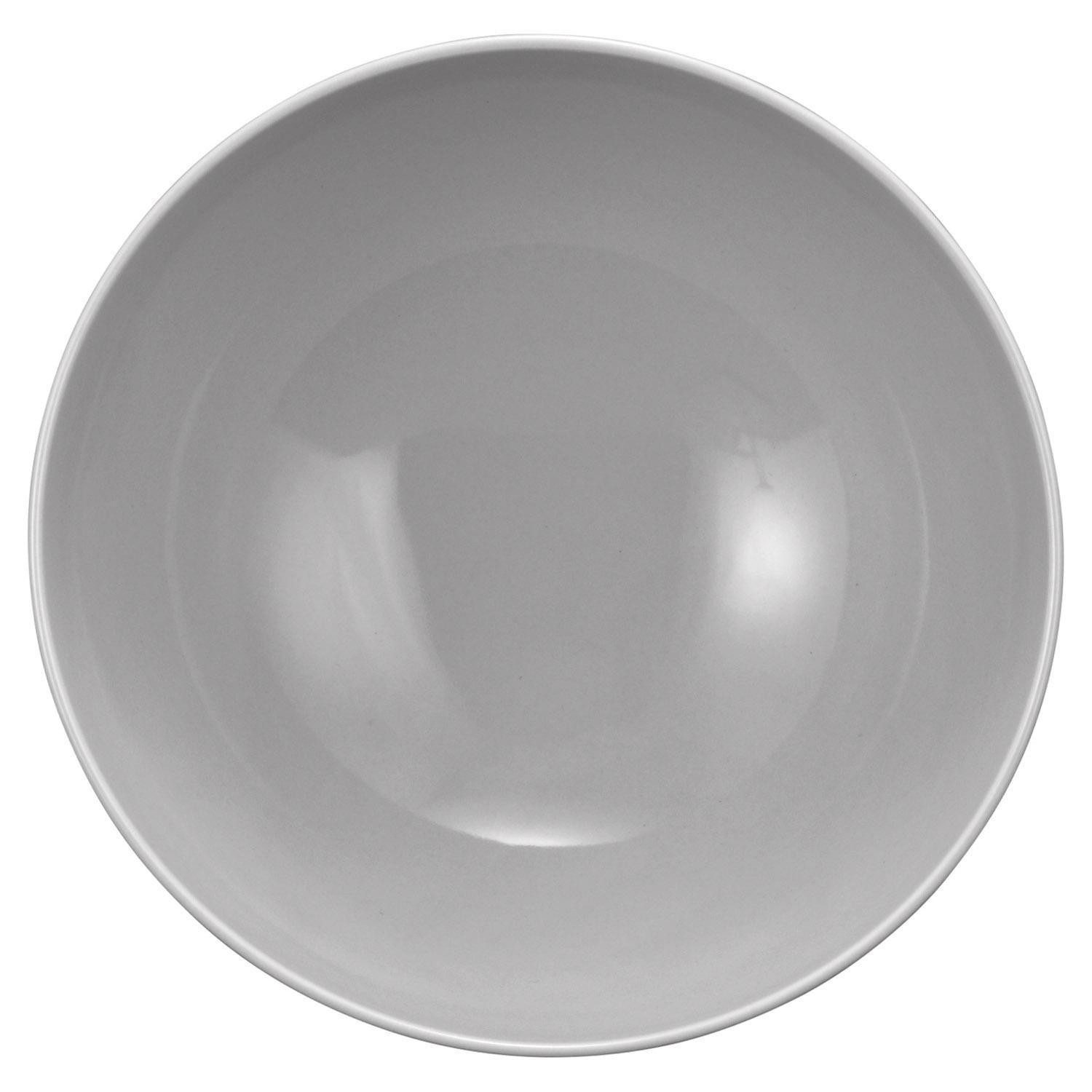 Seltmann Weiden Schale AMINA, Ø 21,5 cm, Silbergrau, Mikrowellengeeignet, Porzellan, (1-tlg), Spülmaschinenfest