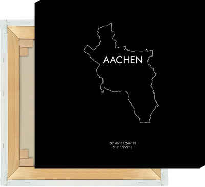 MOTIVISSO Leinwandbild Aachen Koordinaten #8