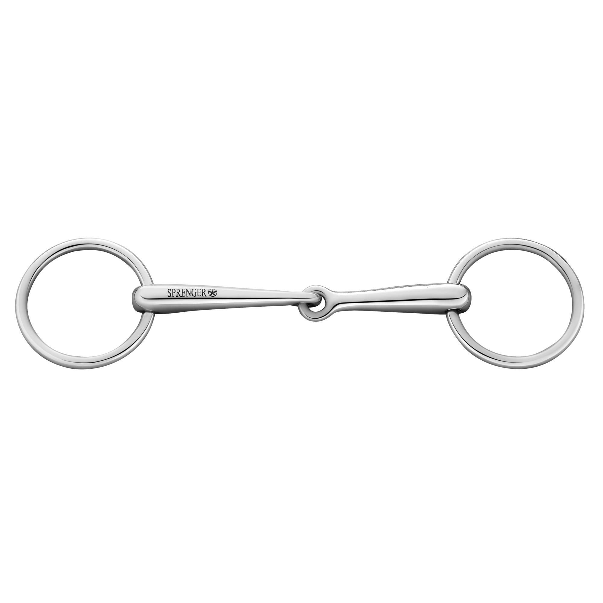 SPRENGER Trensenzaum Unterlegtrense Edelstahl rostfrei, einfach gebrochen, 14 mm
