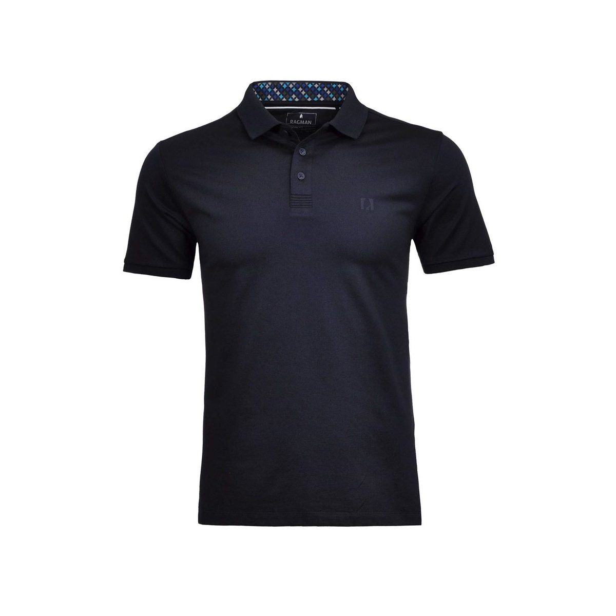 RAGMAN Poloshirt dunkel-blau sonstiges (1-tlg)