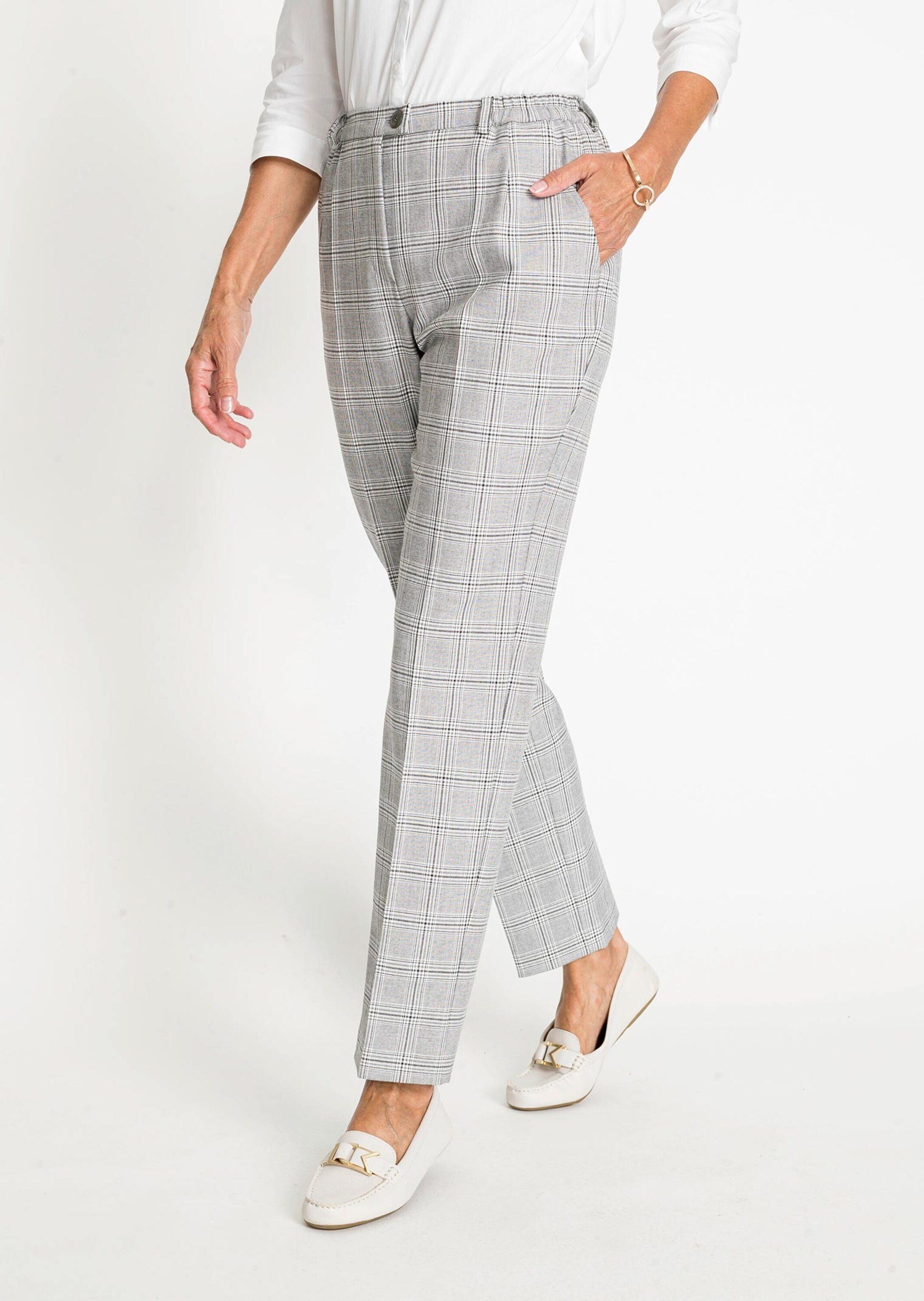 GOLDNER Stoffhose Kurzgröße: Karohose Anna günstig online kaufen