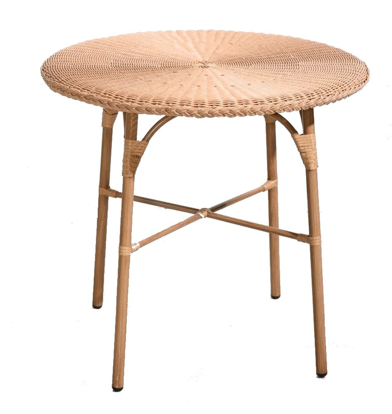 Vintagehaus Gartentisch Rattan Esstisch 80 Ø Cabana Bilbao Gartentisch Rund In/Outdoor Scandi. € 339,00