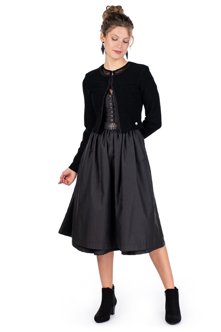 Hammerschmid Dirndlbluse Dirndlbluse - CLARA HA - schwarz, ecru