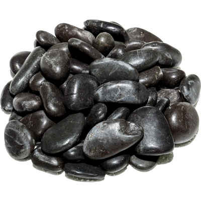 fleur ami Kieselsteine Rocks Flusskiesel, 2-4 cm, schwarz, 5 kg, 5 kg