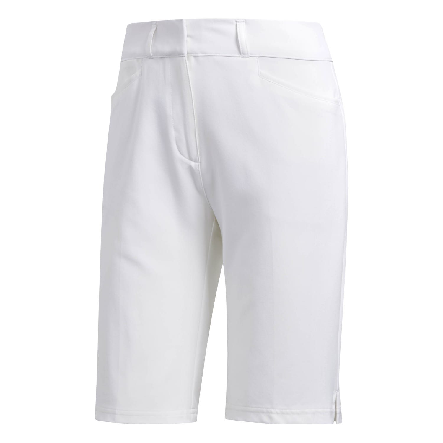Golfshorts Adidas Golf Shorts Solid Bermuda Weiß Damen