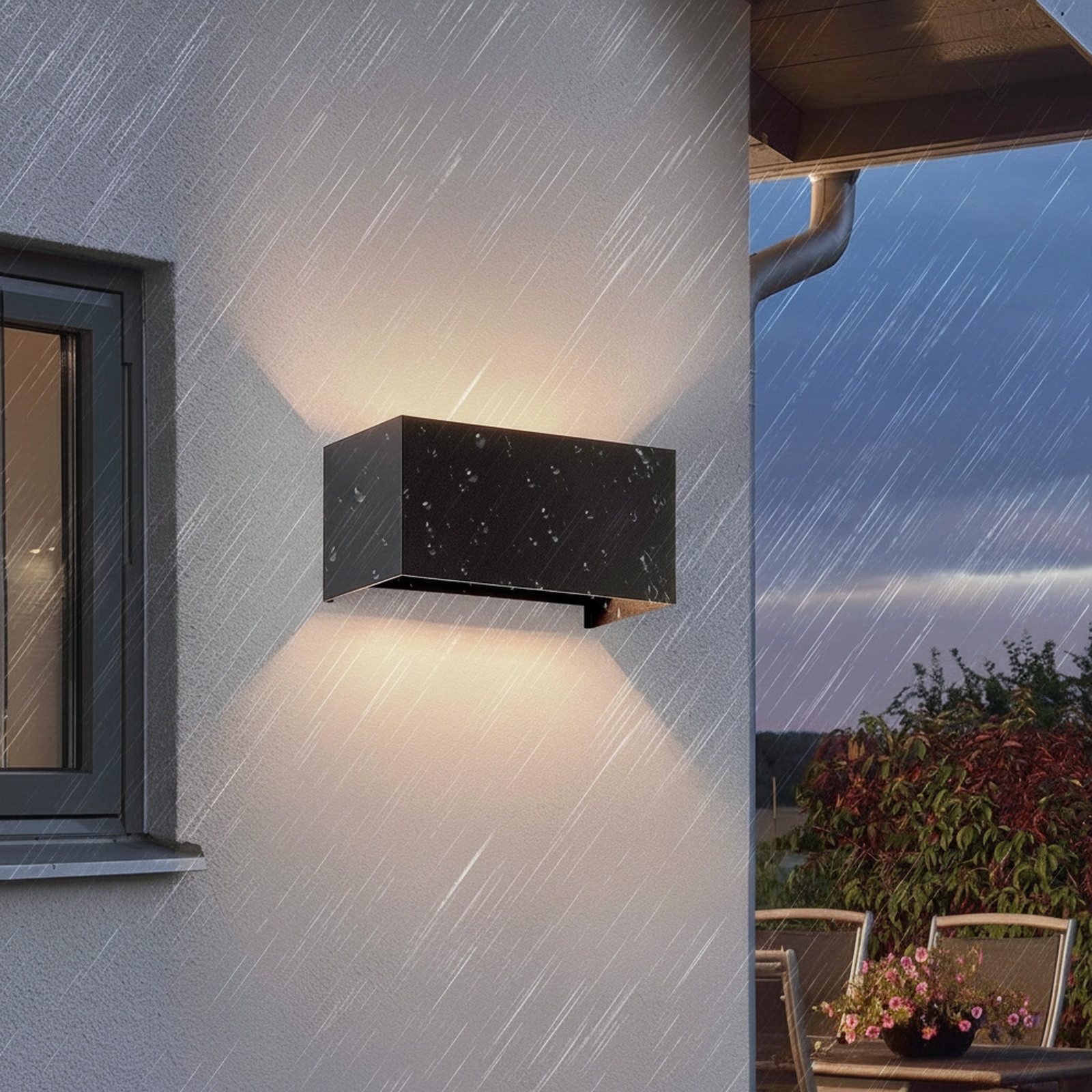 Nettlife LED Wandleuchte Schwarz Up und günstig online kaufen