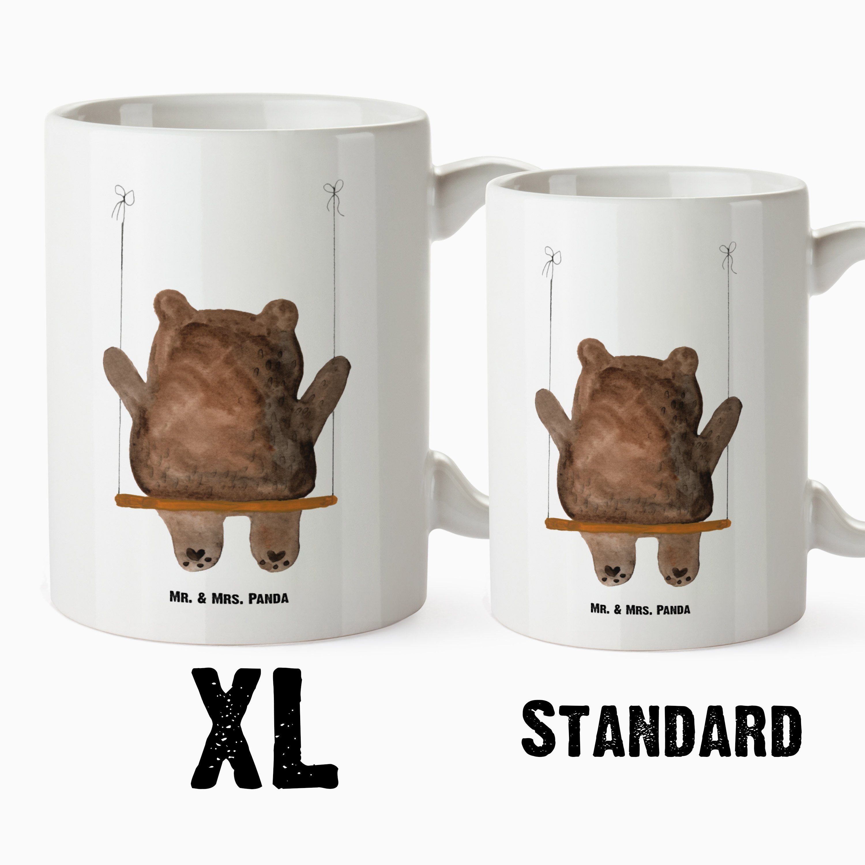 Tasse, Jumbo Bär Mr. Geschenk, Teddybär, - & Mrs. - Weiß XL Panda Tasse XL Keramik Schaukel Tasse Teddy, Bech,